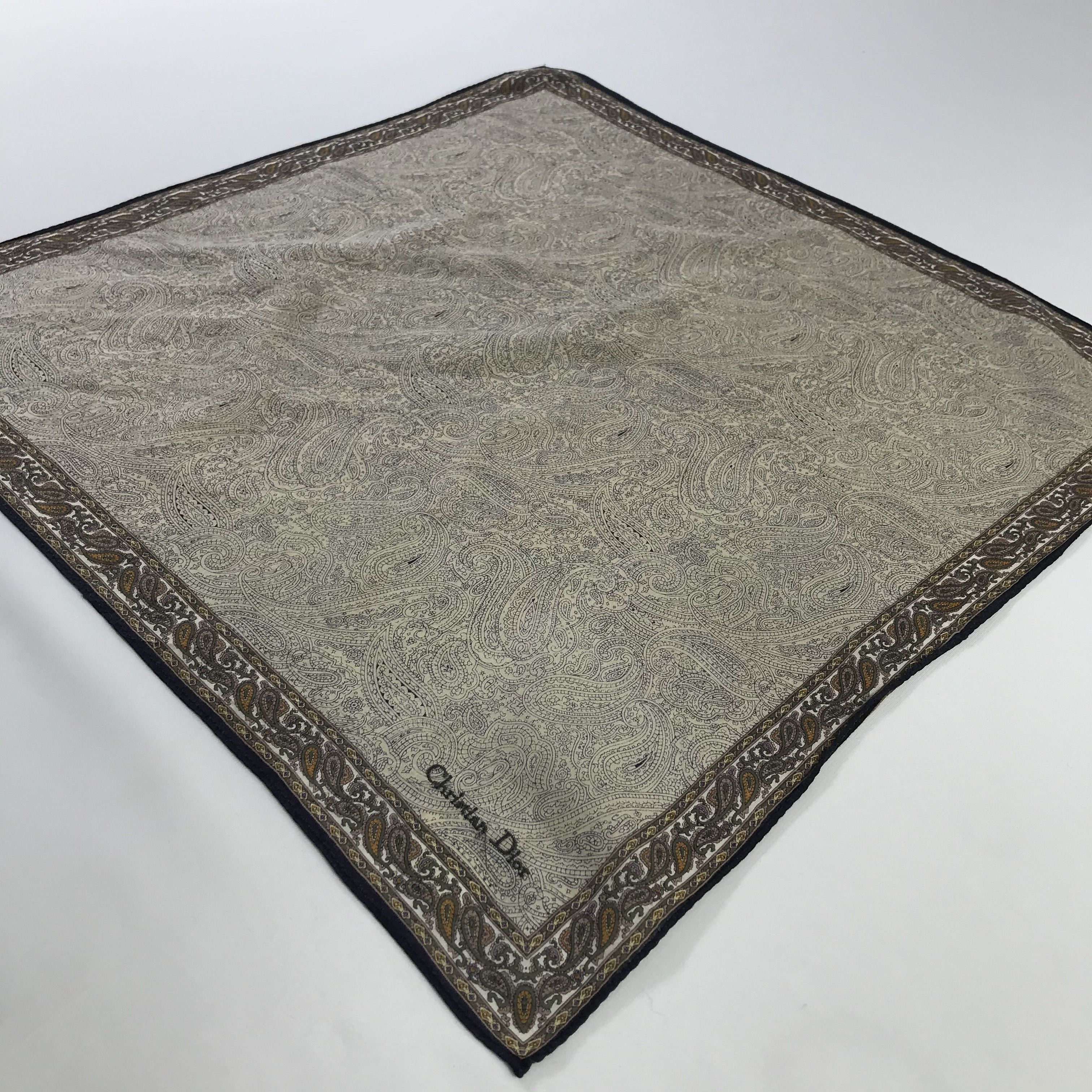 Christian Dior Monsieur × Vintage Christian Dior Bandana / Handkerchief / Neckerchief - S812 Size ONE SIZE - 2 Thumbnail
