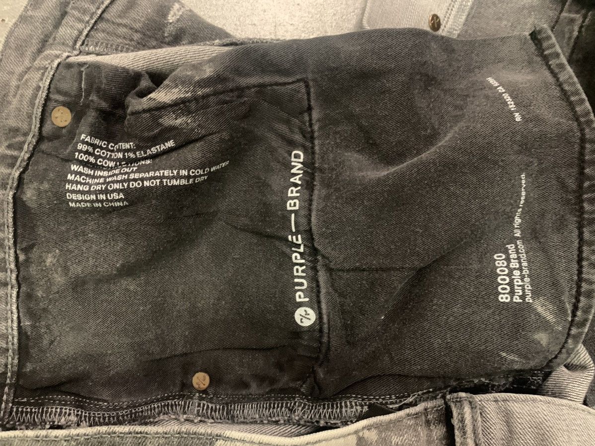 Purple Brand Purple Brand two toned grey black denim jeans Size US 34 / EU 50 - 10 Thumbnail
