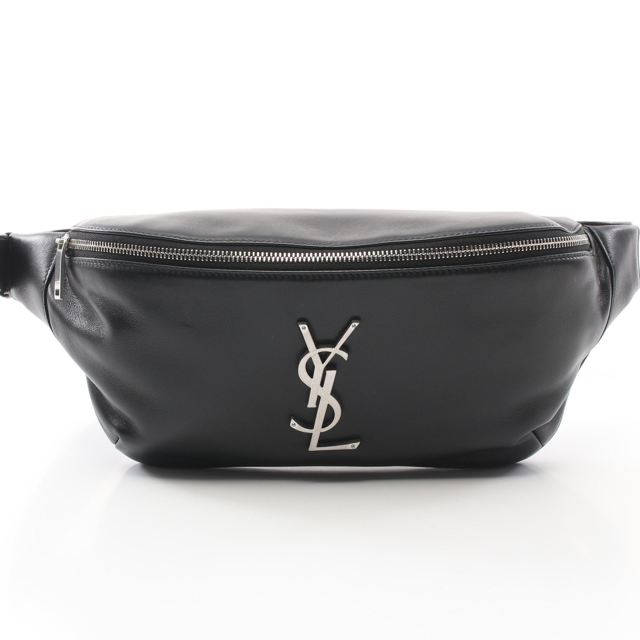 Yves Saint Laurent Yves Saint Laurent Body Bag Waist Lambskin Black Size ONE SIZE - 1 Thumbnail