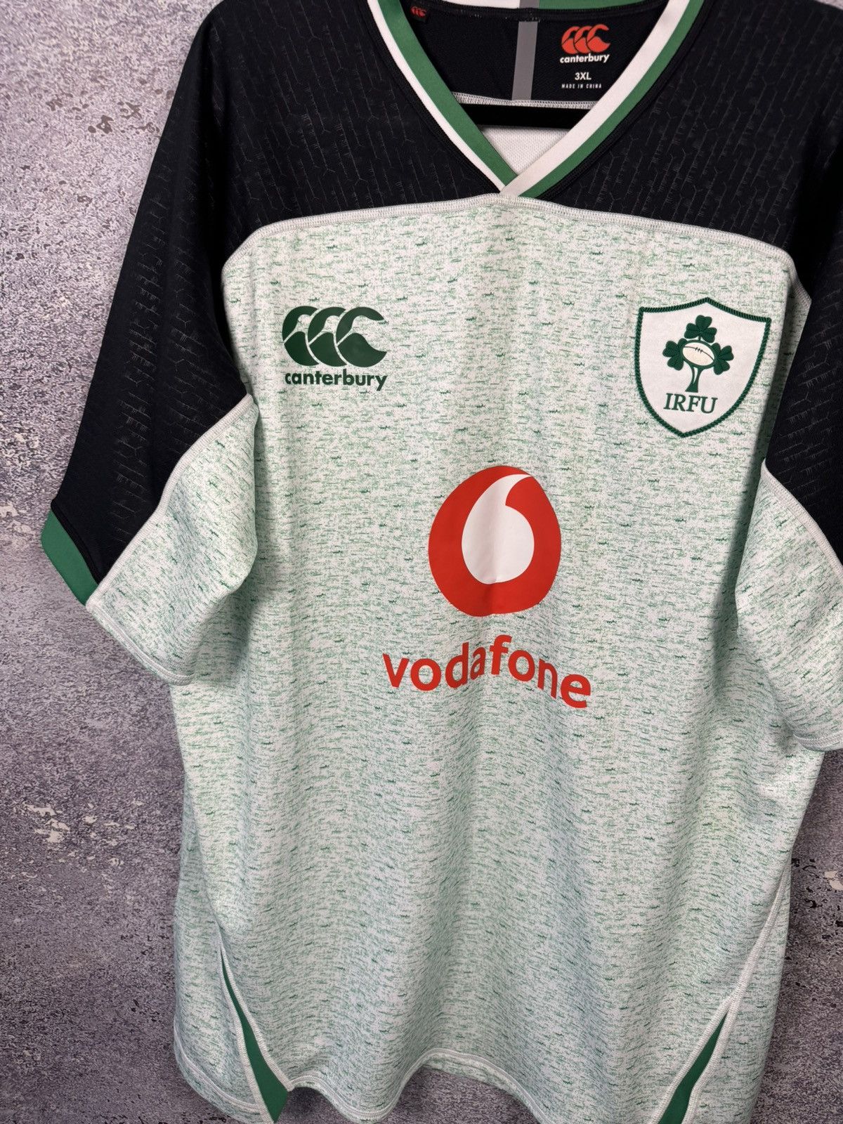 Canterbury of New Zealand Ireland IRFU Irish Rugby Union 2019 Canterbury Jersey Size US XXL / EU 58 / 5 - 4 Thumbnail