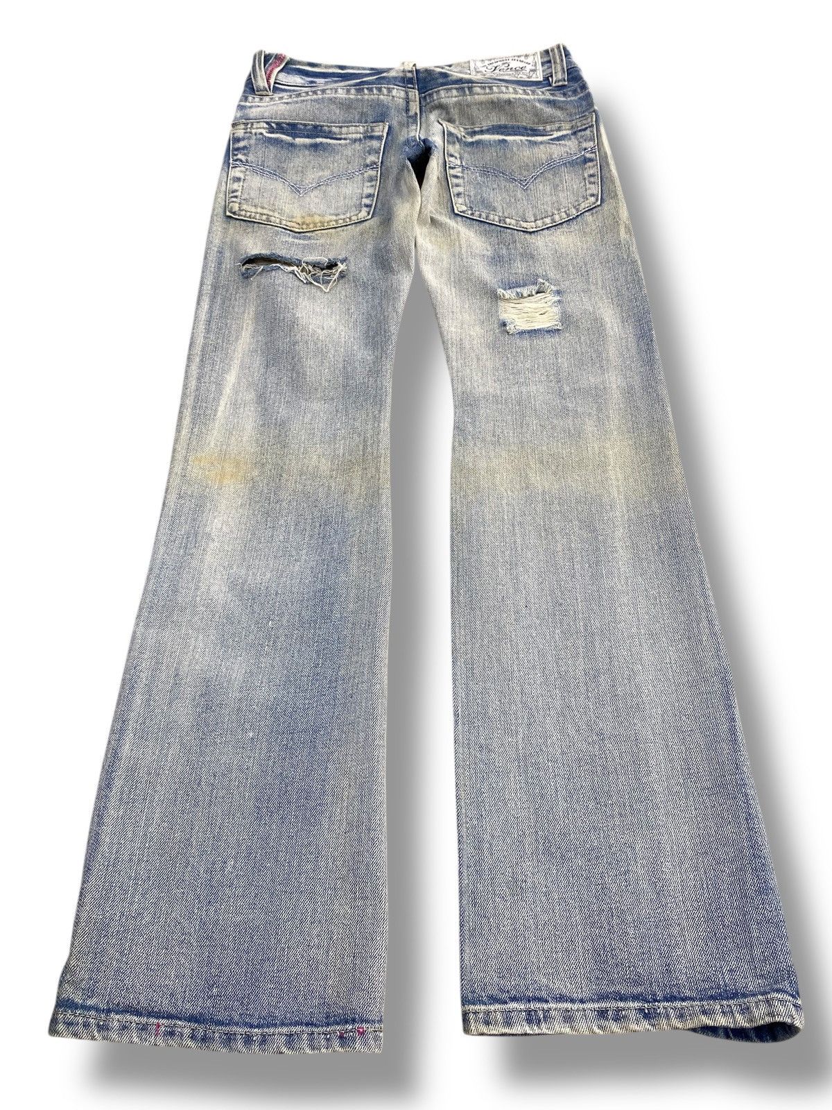 Japanese Brand Japanese Brand Acid Light Wash Style Distressed Jeans Size US 28 / EU 44 - 3 Thumbnail