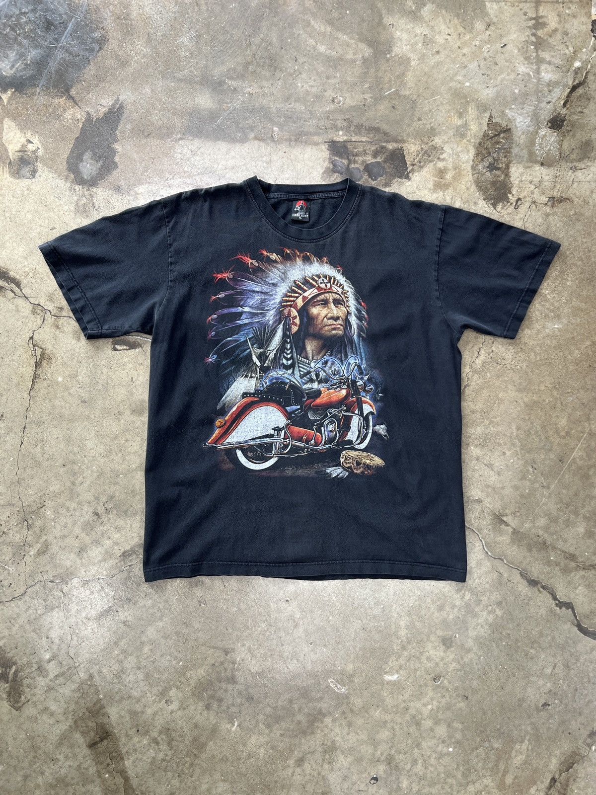 Harley Davidson Vintage Native Motorcycle Tee XL Size US XL / EU 56 / 4 - 2 Thumbnail