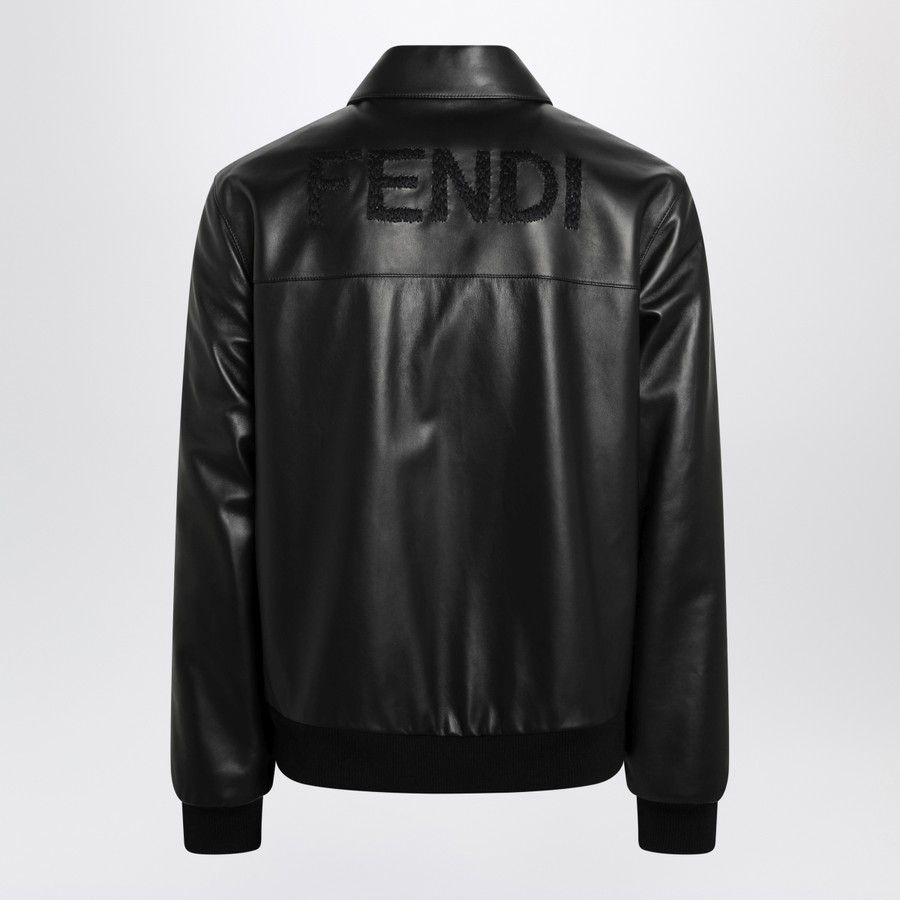 Fendi o1d2blof0226 Leather Jacket in Black Size US L / EU 52-54 / 3 - 2 Thumbnail