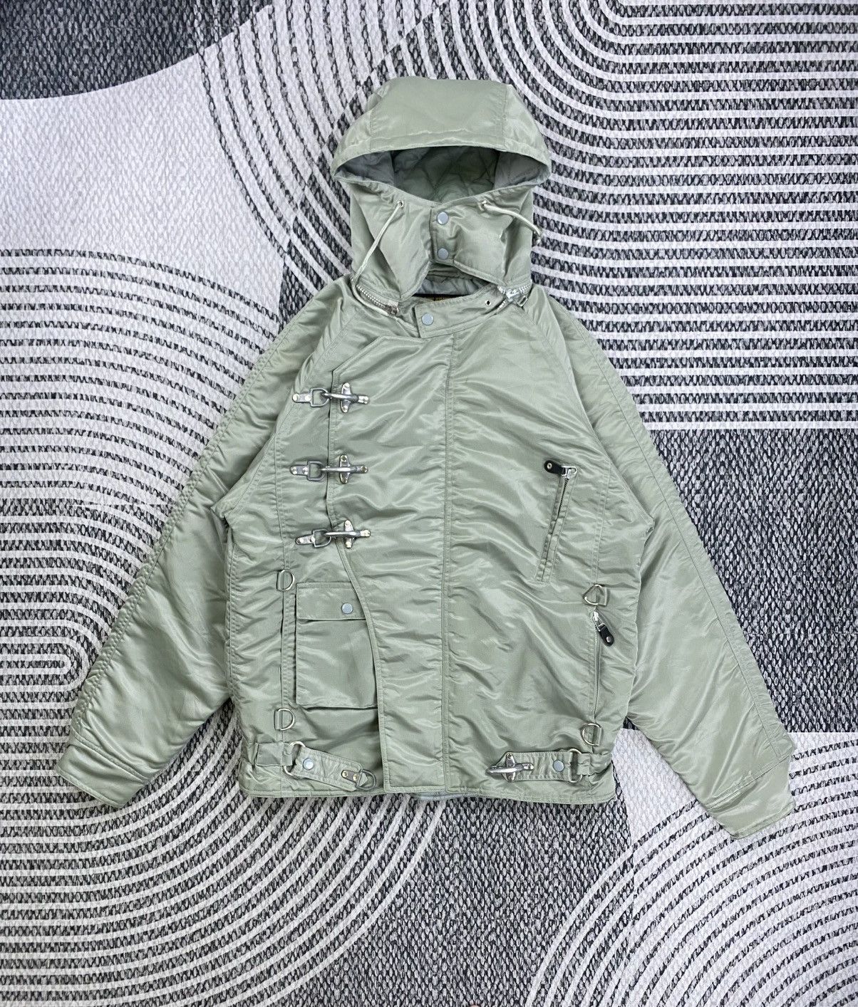 Other Vintage Grove Box U.S Military Garment Flight Jacket Size US L / EU 52-54 / 3 - 1 Thumbnail