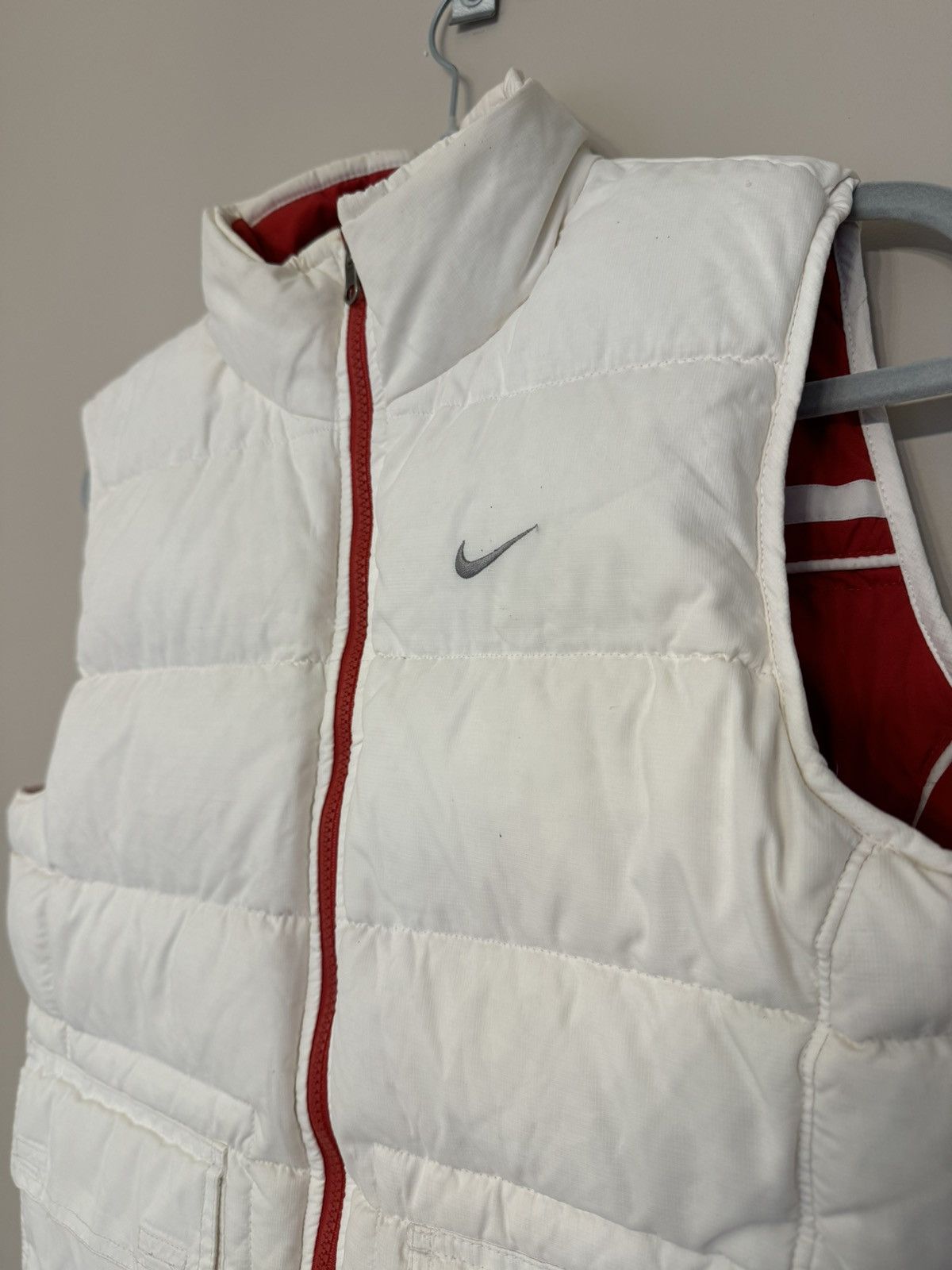 Nike Nike vest 90s women’s down puffer 2 in 1 reversible red Size L / US 10 / IT 46 - 11 Thumbnail