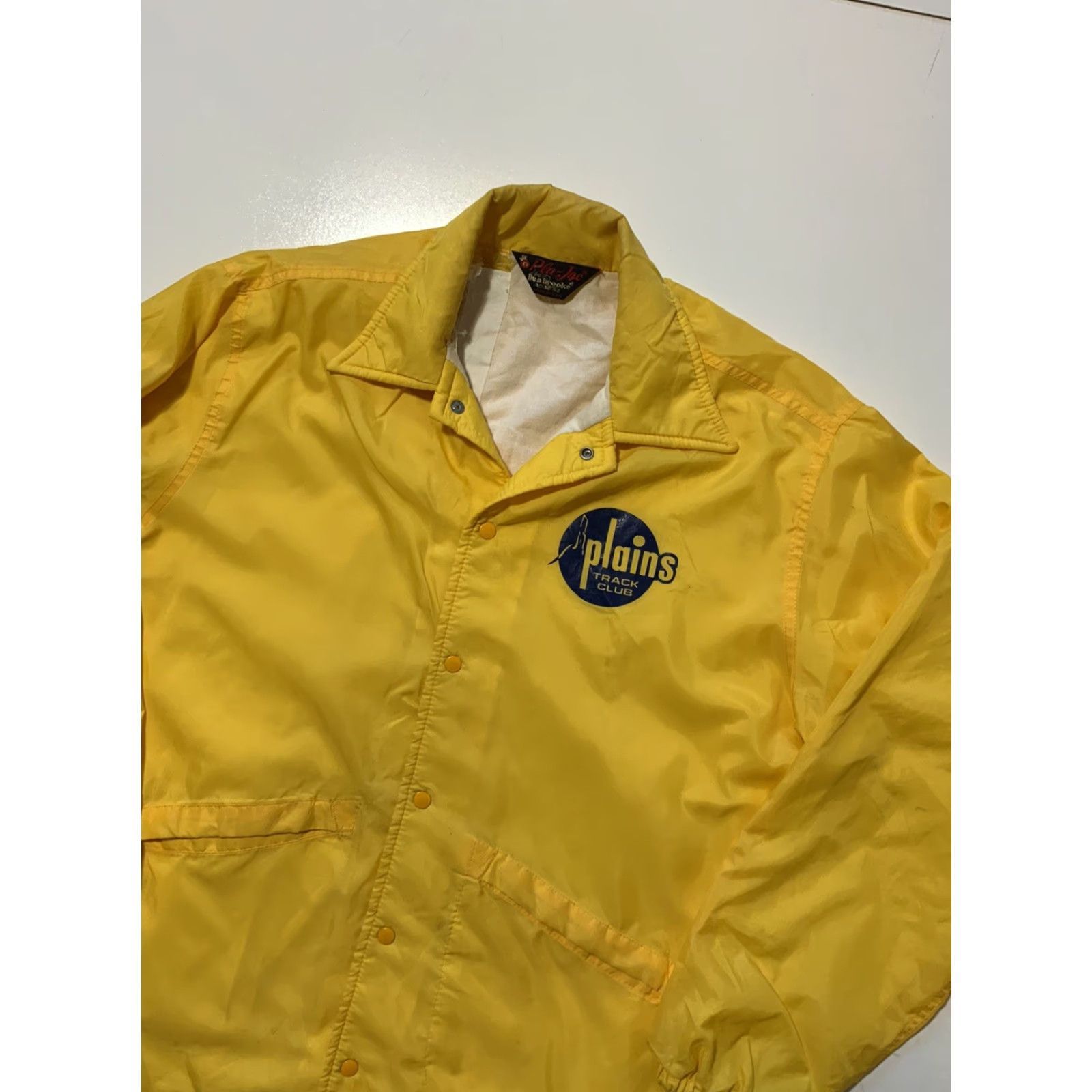Dunbrooke VINTAGE Dunbrooke Pla-Jac Windbreaker Jacket Yellow Sz. M 1980s Nylon Snap Button Size US M / EU 48-50 / 2 - 3 Thumbnail