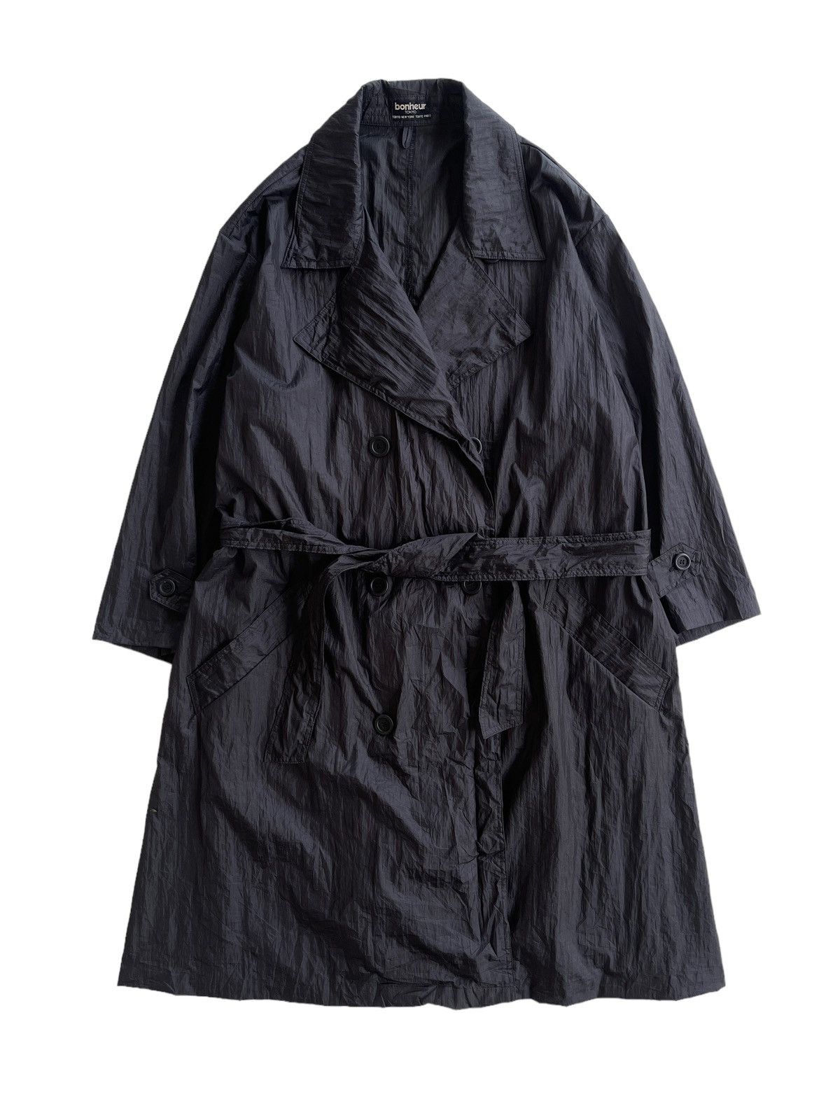Japanese Brand Bonheur Tokyo NewYork Paris Nylon Trenchcoat Size US M / EU 48-50 / 2 - 1 Thumbnail