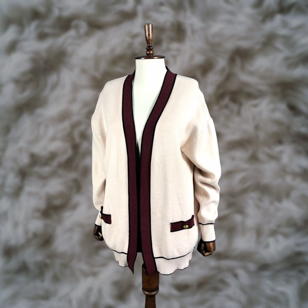 St. John St. John Collection By Marie Gray Cardigan Women Light Pink Size L Wool Size L / US 10 / IT 46 - 1 Thumbnail