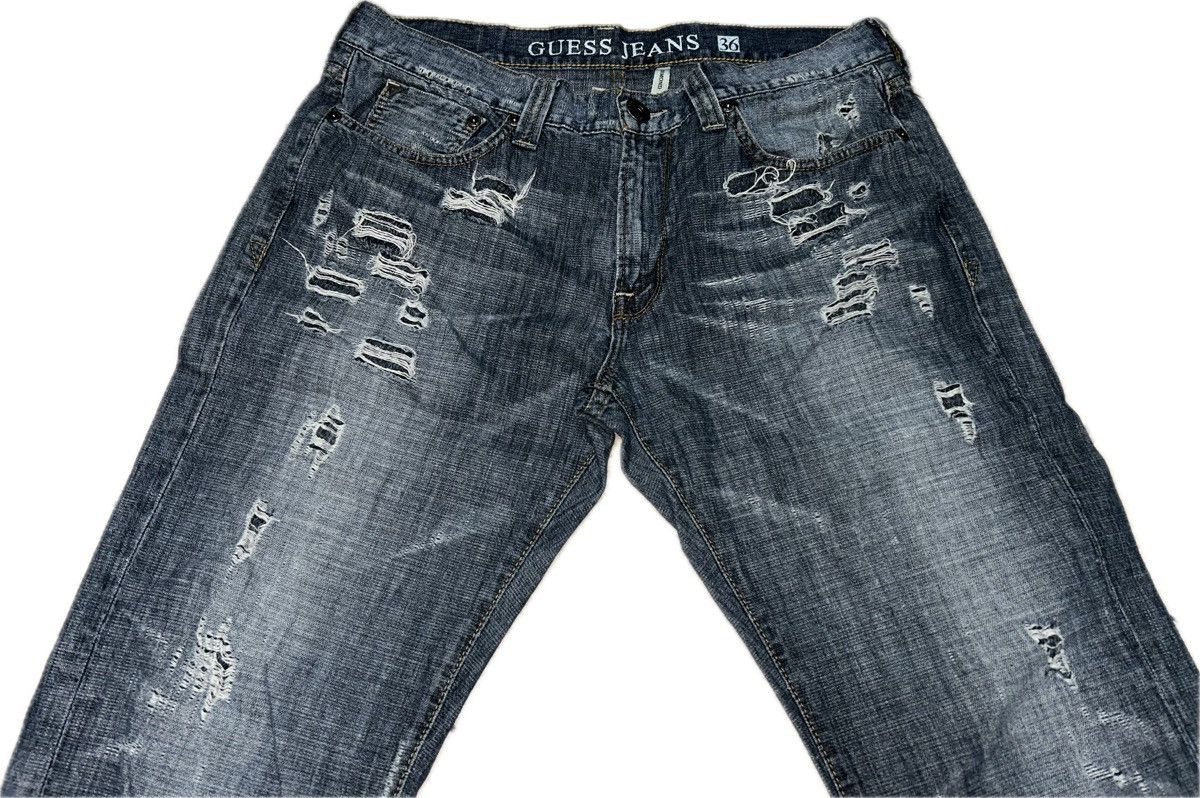 Distressed Guess Denim Jeans