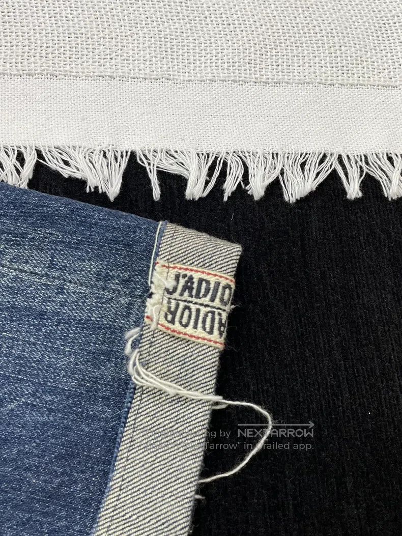 Dior Blue leg letter logo jeans