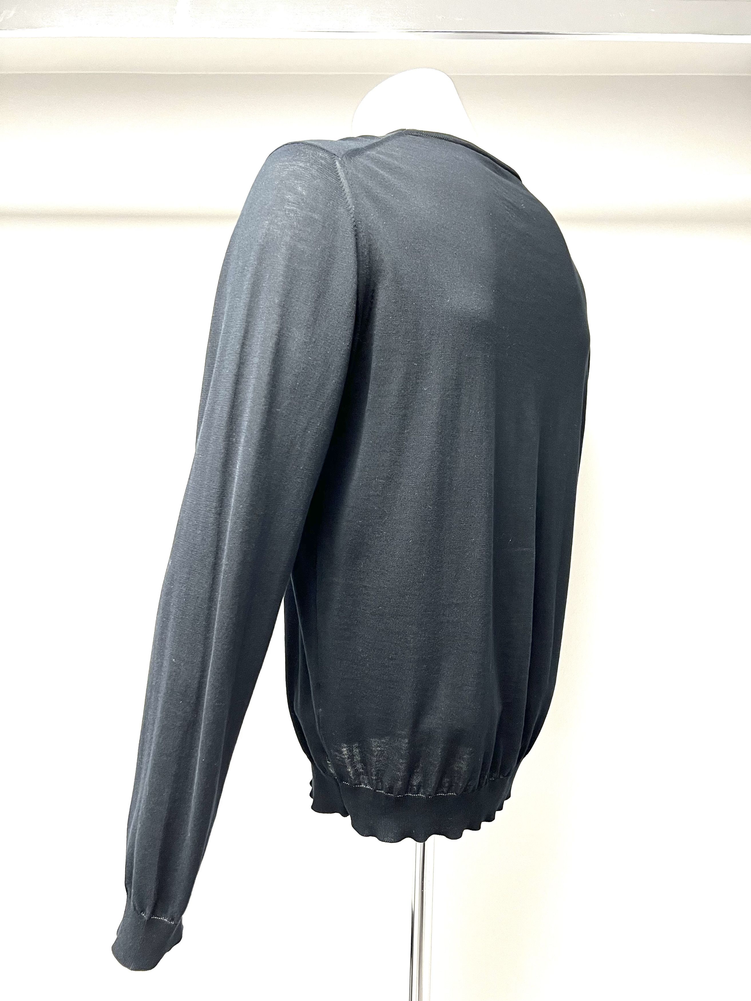 Lanvin NEW, LANVIN SUPERFINE KNITED CREWNECK SWEATER, MADE IN ITALY Size US XL / EU 56 / 4 - 9 Thumbnail