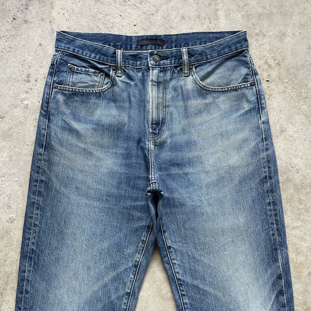Japanese Brand Vintage Japanese Brand Faded Denim Jeans Pants W34x27 Size US 34 / EU 50 - 3 Thumbnail