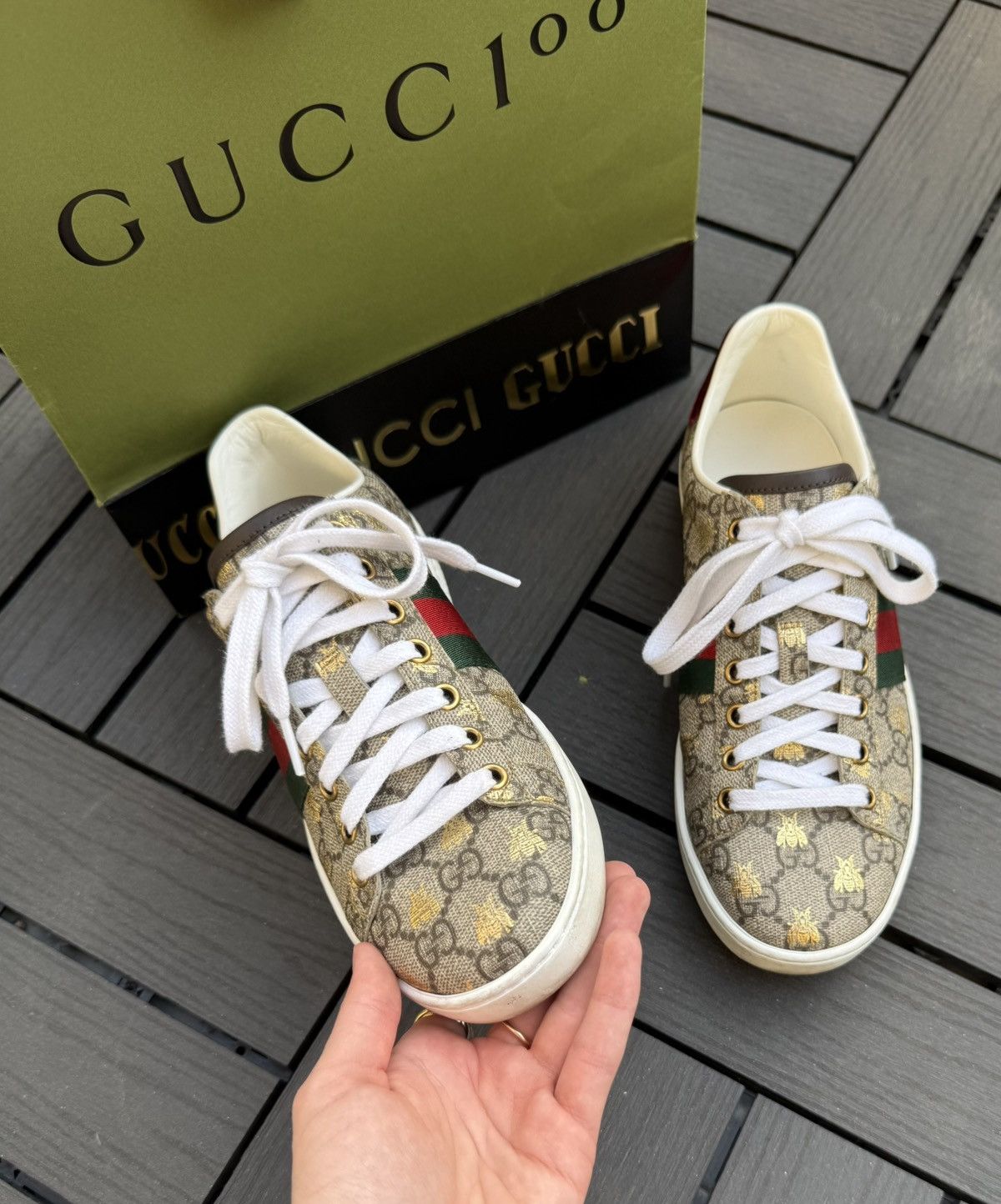 Gucci Gucci Ace GG supreme sneakers Size US 6 / IT 36 - 4 Thumbnail