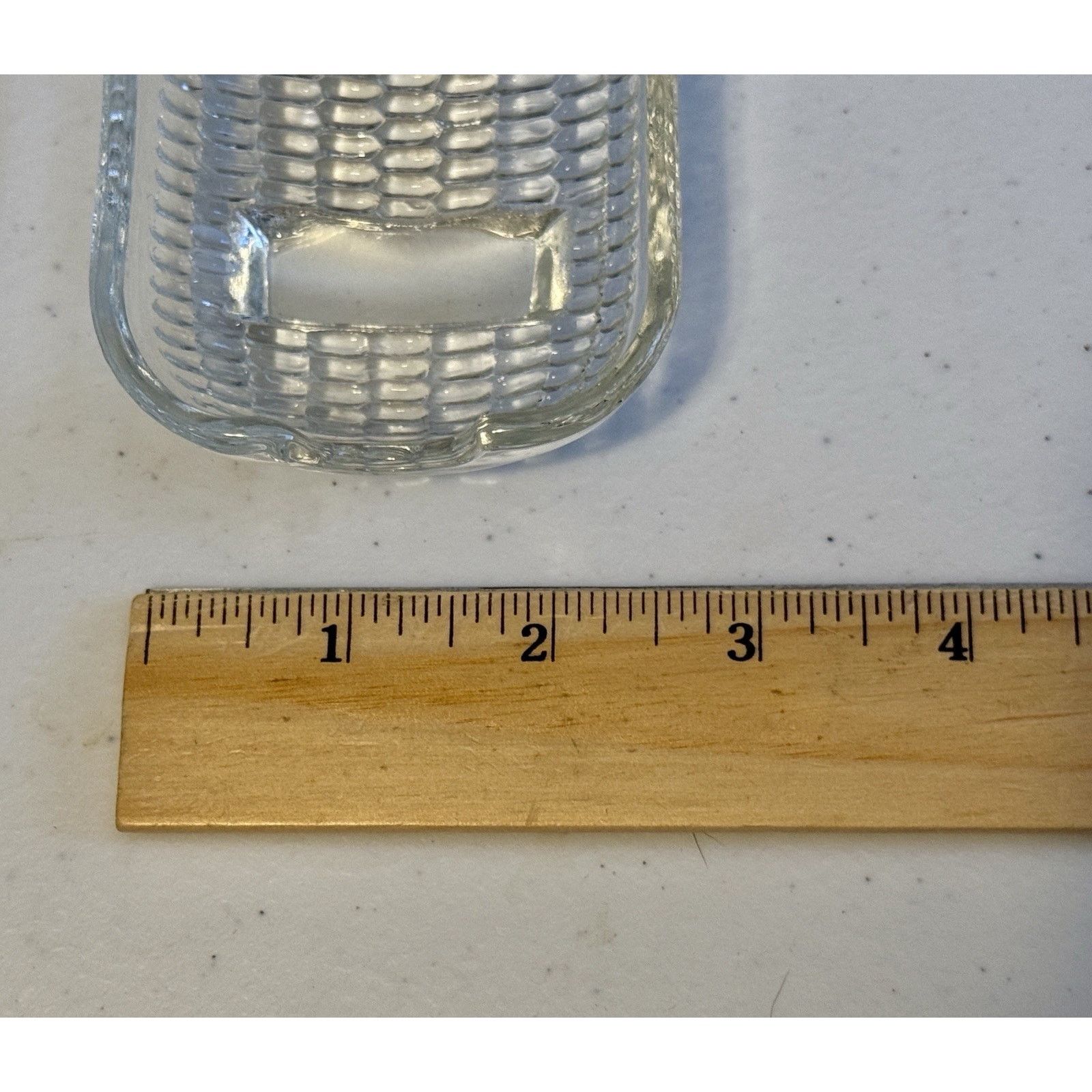 Other 5 Vintage Clear Glass CORN ON THE COB Pressed Dish Size ONE SIZE - 3 Thumbnail