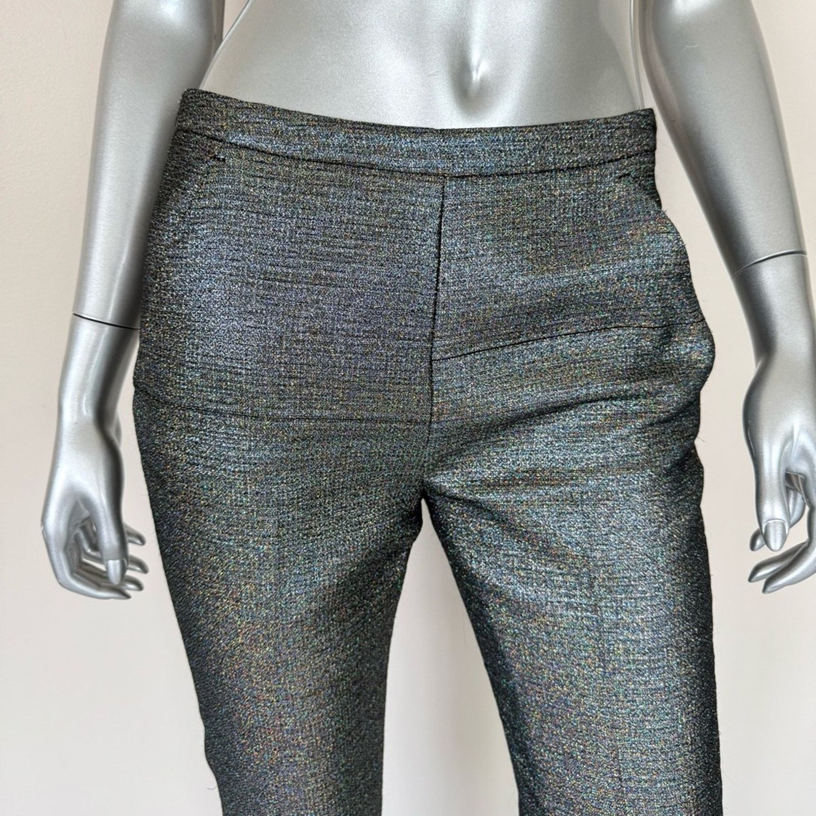 MSGM MSGM women shimmer pants size S Authentic Retail 480$ Size 27" / US 4 / IT 40 - 3 Thumbnail