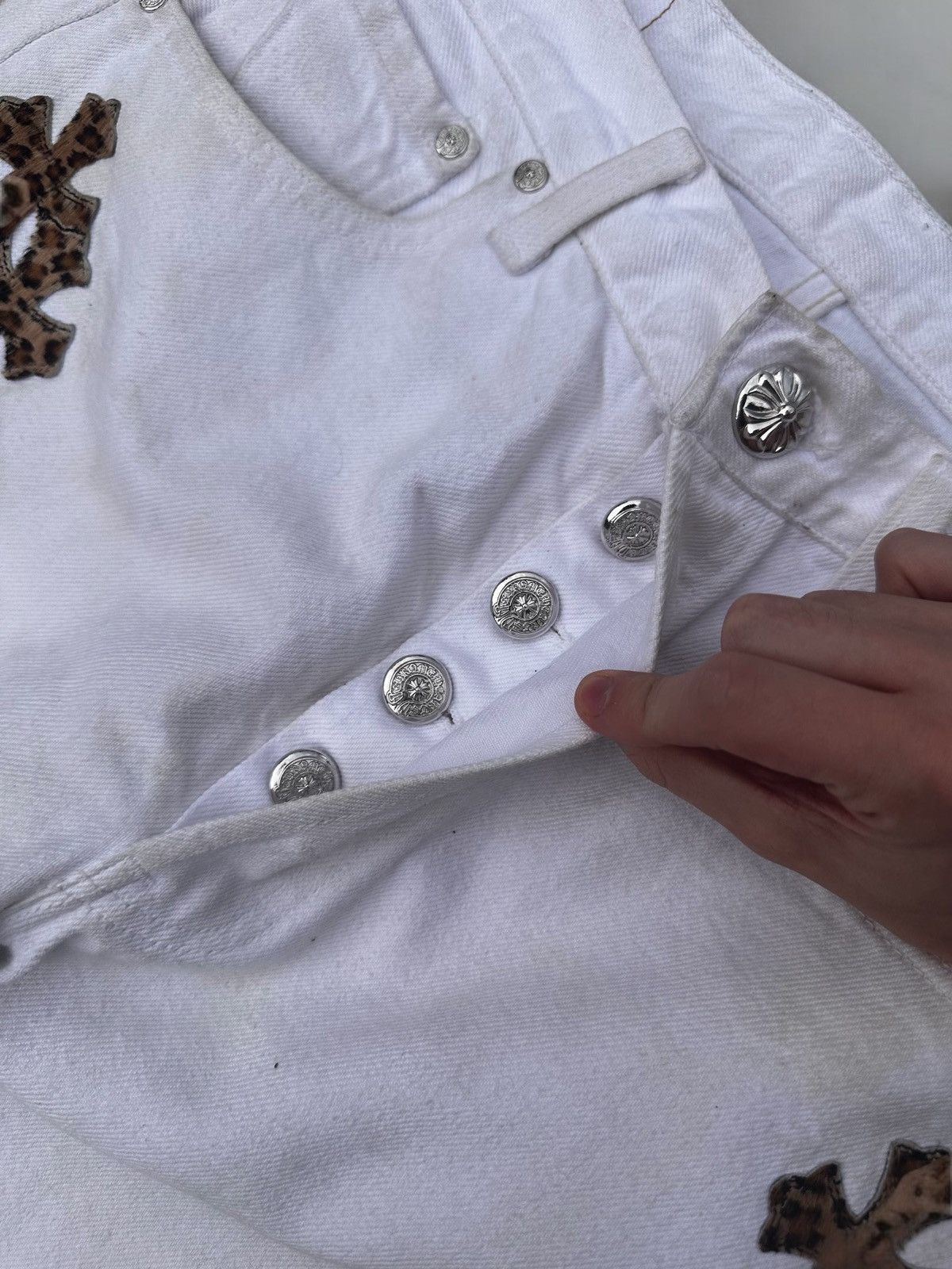 Chrome Hearts Chrome Hearts Leopard Patch Levi 501 Size US 31 - 5 Thumbnail