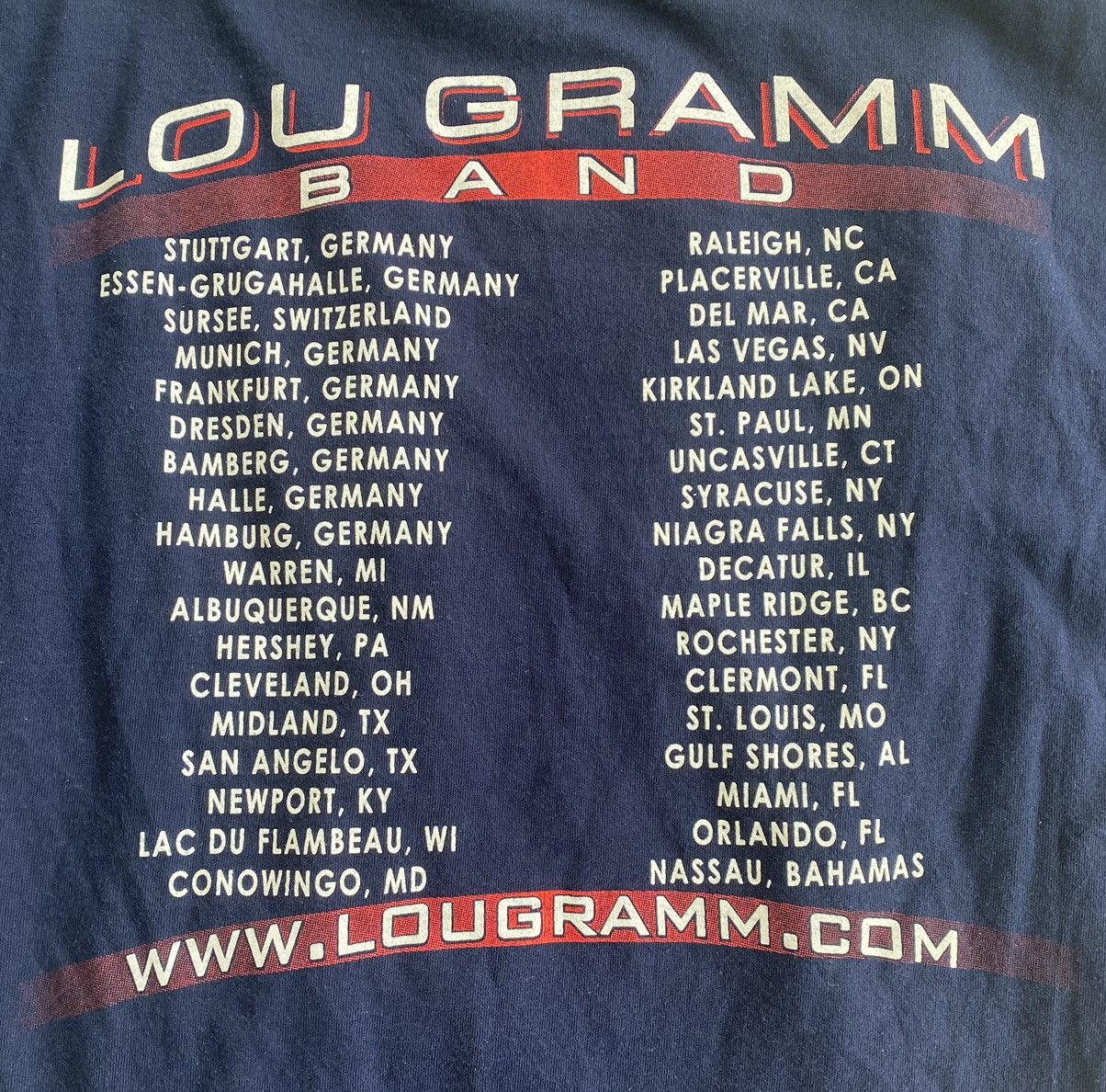Band Tees × Vintage Vintage Rare Streetwear 2000s Lou Gramm Band Tee XXXL Size US XXL / EU 58 / 5 - 7 Thumbnail