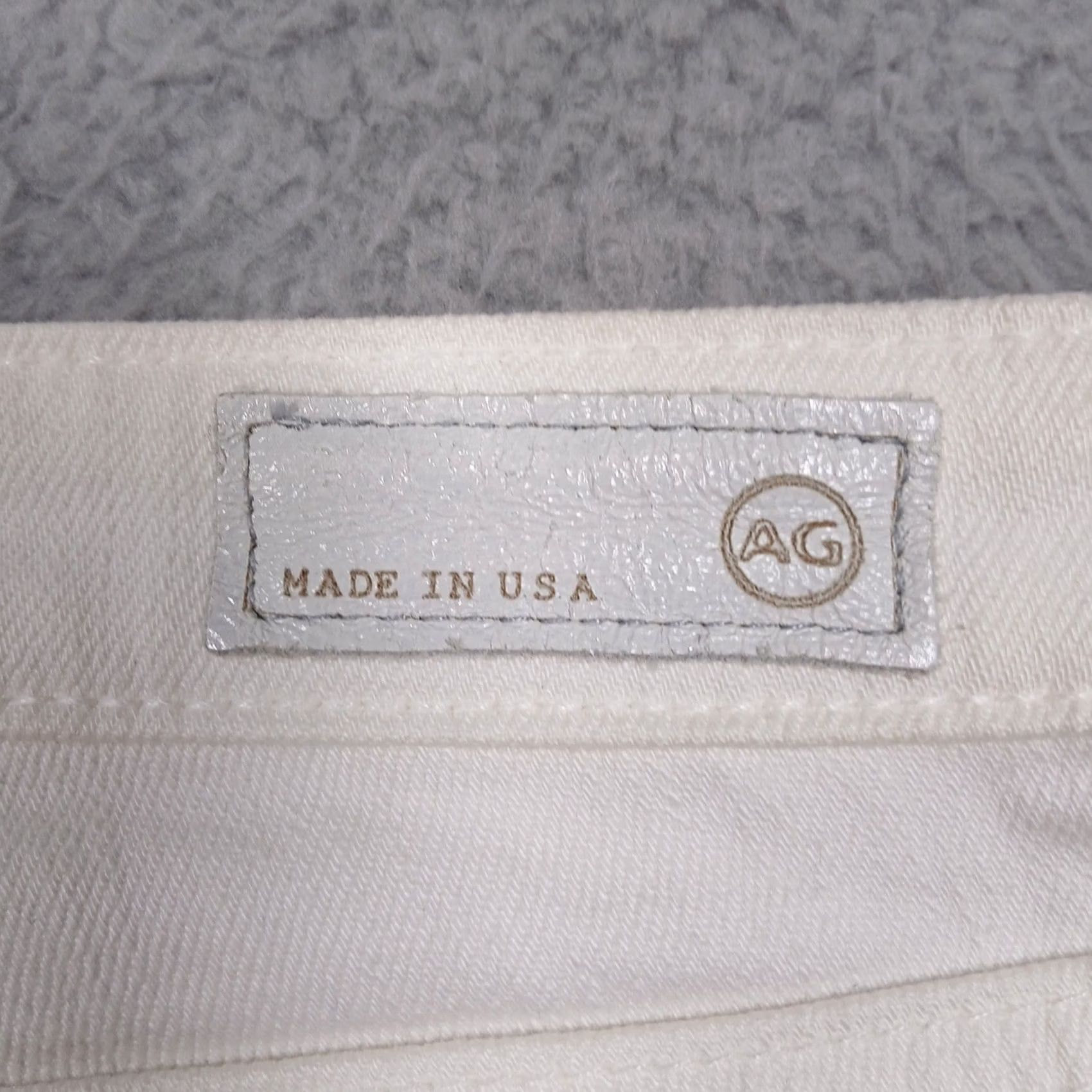 Vintage AG Adriano Goldschmied The Stevie Ankle Jeans Women's 31 White Slim Distressed Denim 28in Inseam Size 24" / US 00 / IT 34 - 5 Thumbnail