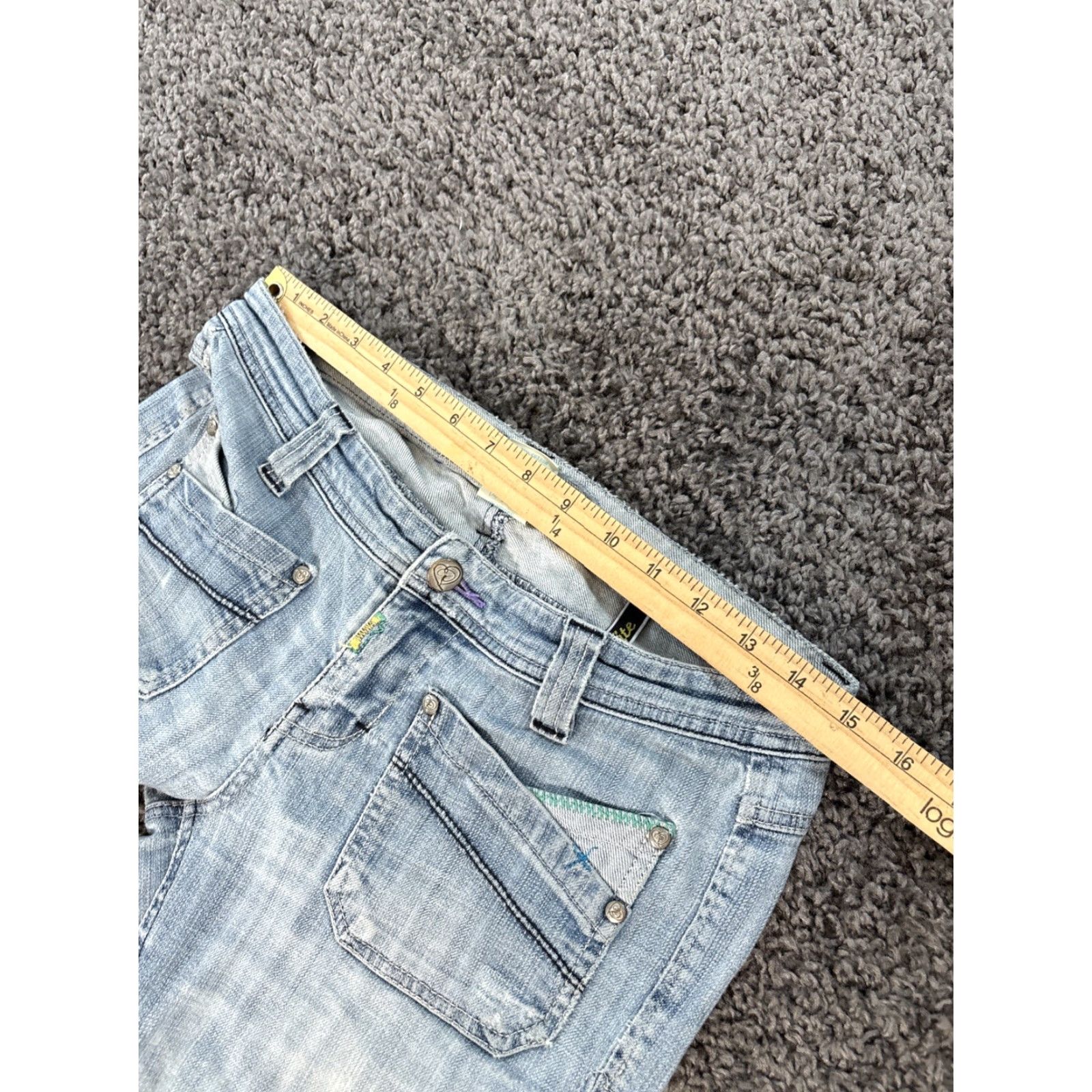 Jessica Simpson VINTAGE Jessica Simpson Jeans Women 30x31 Jeans Distressed 90s Low Rise Straight Blue Womens Regular 90s Size 30" / US 8 / IT 44 - 4 Thumbnail