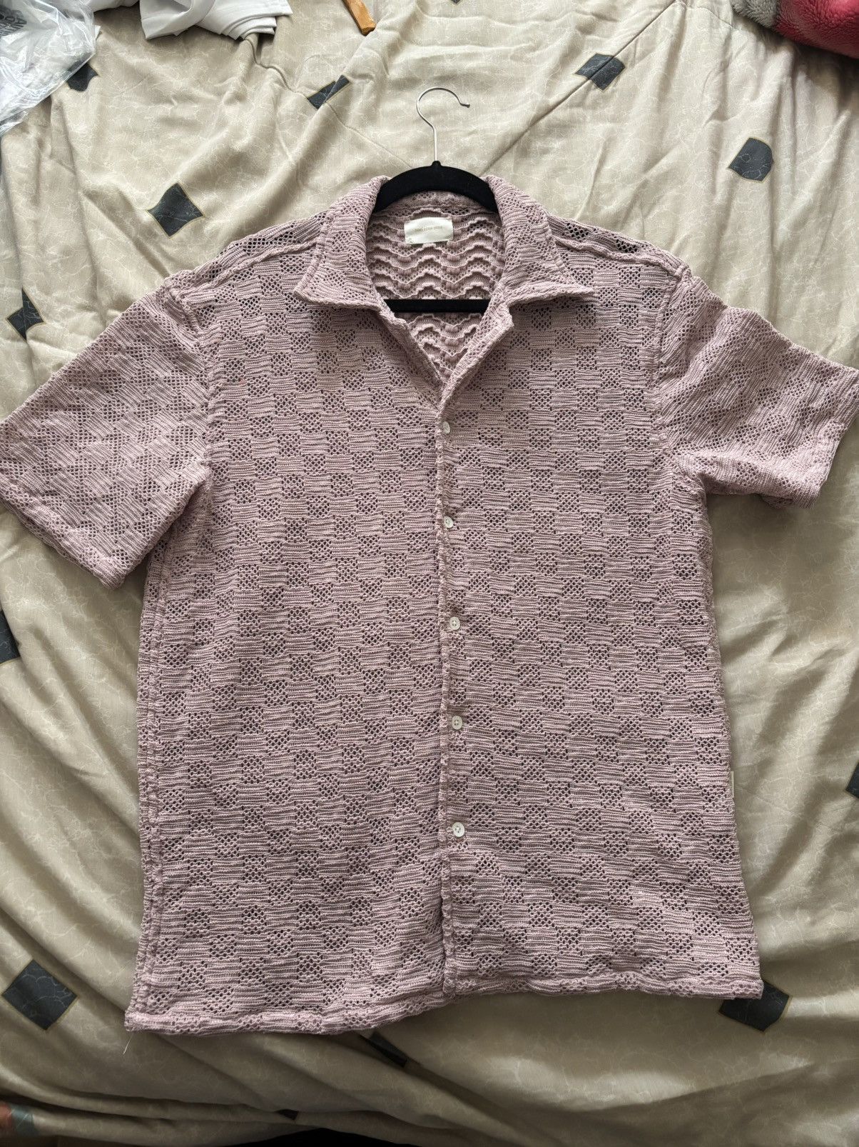Aime Leon Dore Aime Leon Dore Rico Shirt Violet Ice/Pink (Size 