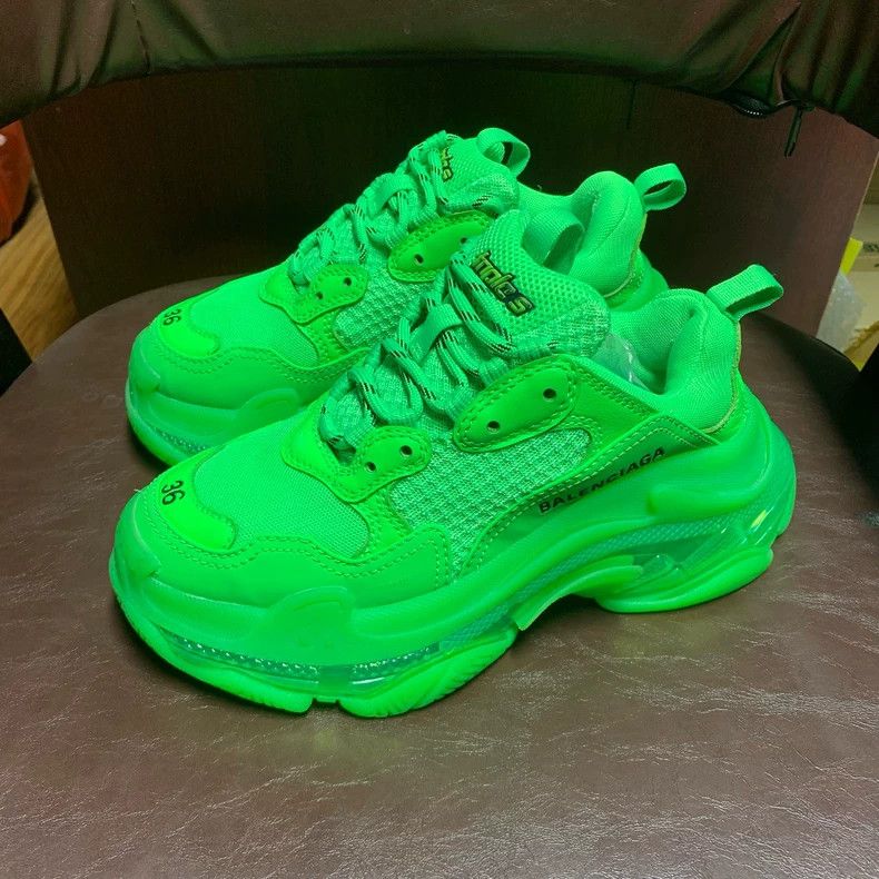 Balenciaga Balenciaga size 36 Triples Fluorescent Green Daddy Shoes 25 Size US 5 / EU 37 - 1 Thumbnail