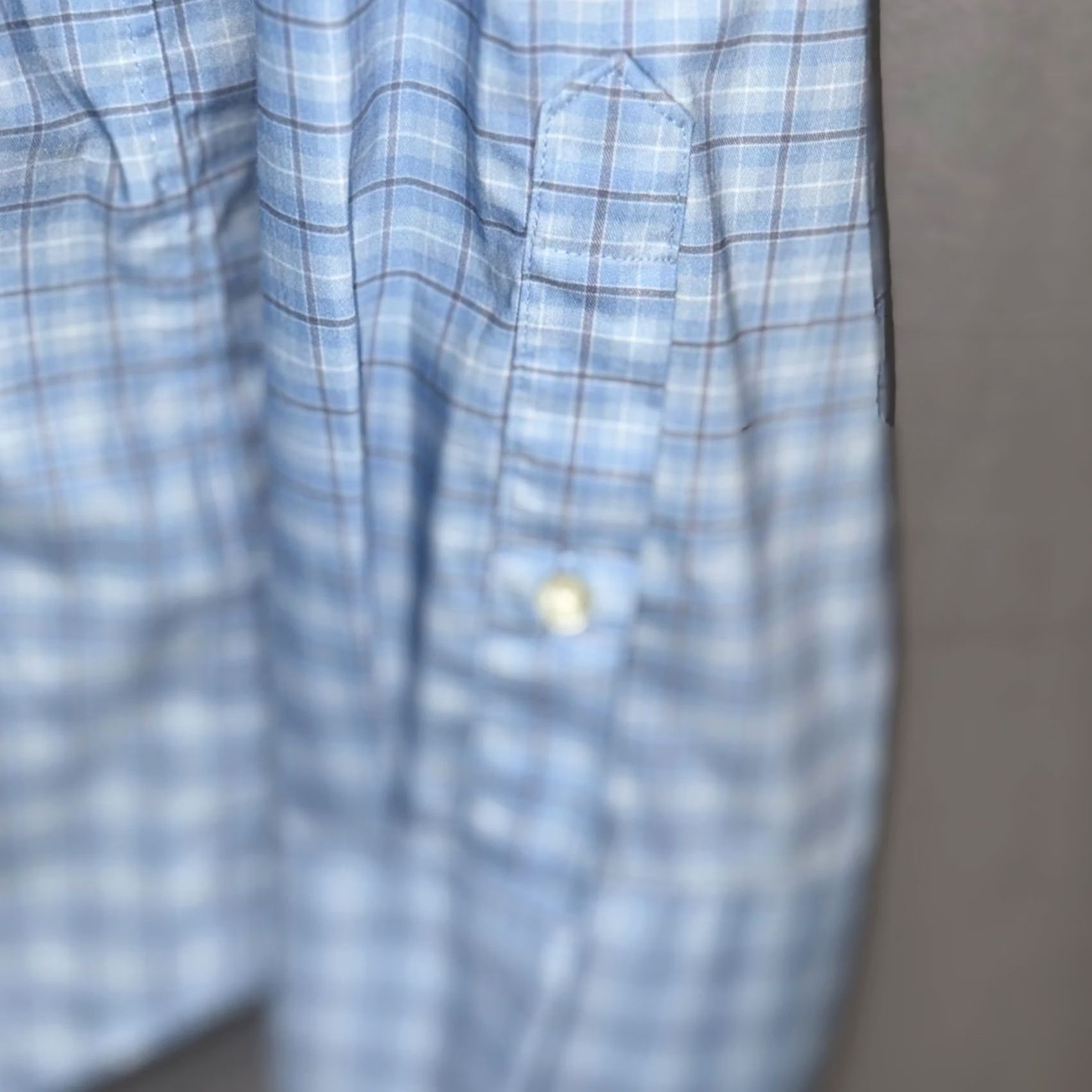 Vineyard Vines Vineyard Vines Shirt Mens Medium Blue Plaid On-The-Go Performance Long Sleeve Size US M / EU 48-50 / 2 - 6 Thumbnail