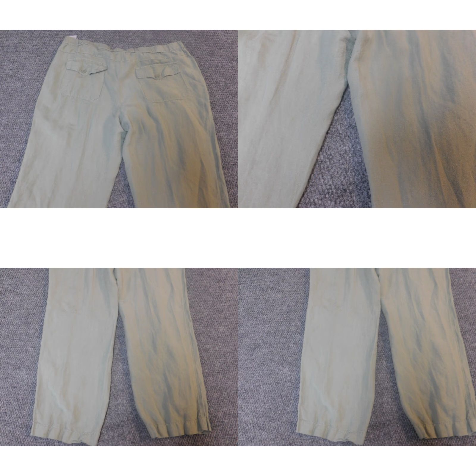 Jones New York Jones New York Womens Pants 14 Green Straight Loose Pull On Chino 28in Inseam Regular Pockets Stretch Size 36" / US 14 / IT 50 - 9 Thumbnail