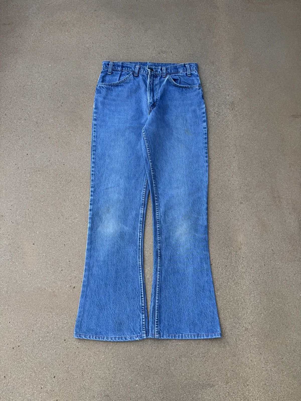 Levi's × Vintage Vtg 70’s Levi’s 646 Orange Tab Bellbottom Flare Jeans 32x31 Size US 32 / EU 48 - 1 Thumbnail