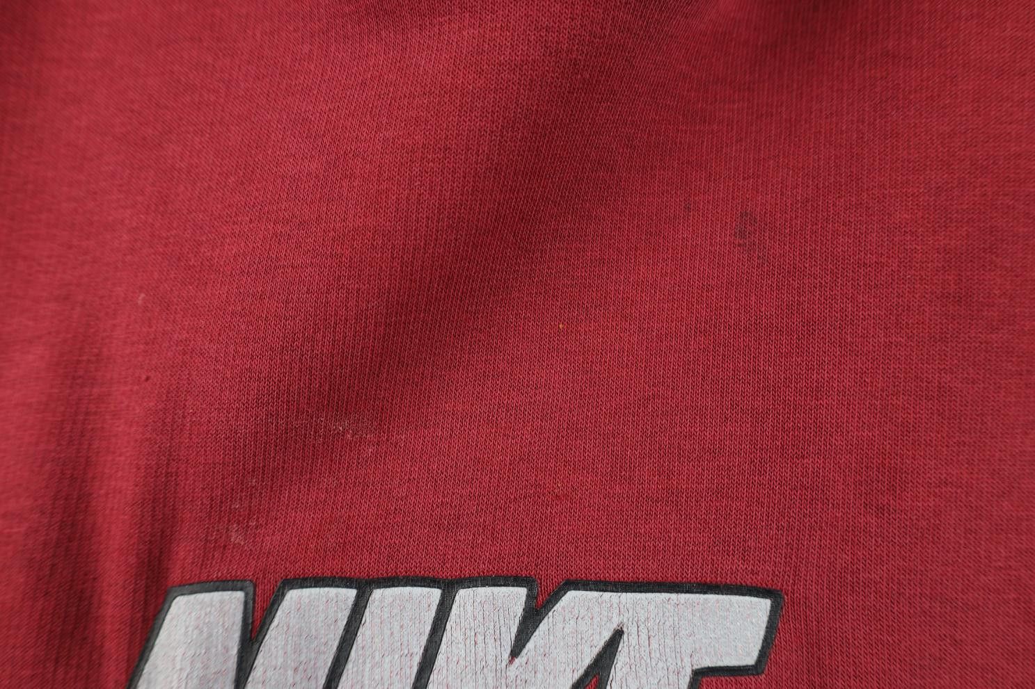 Nike Vintage Y2K Nike Travis Scott Center Big Swoosh Hoodie Red Size US XL / EU 56 / 4 - 5 Thumbnail
