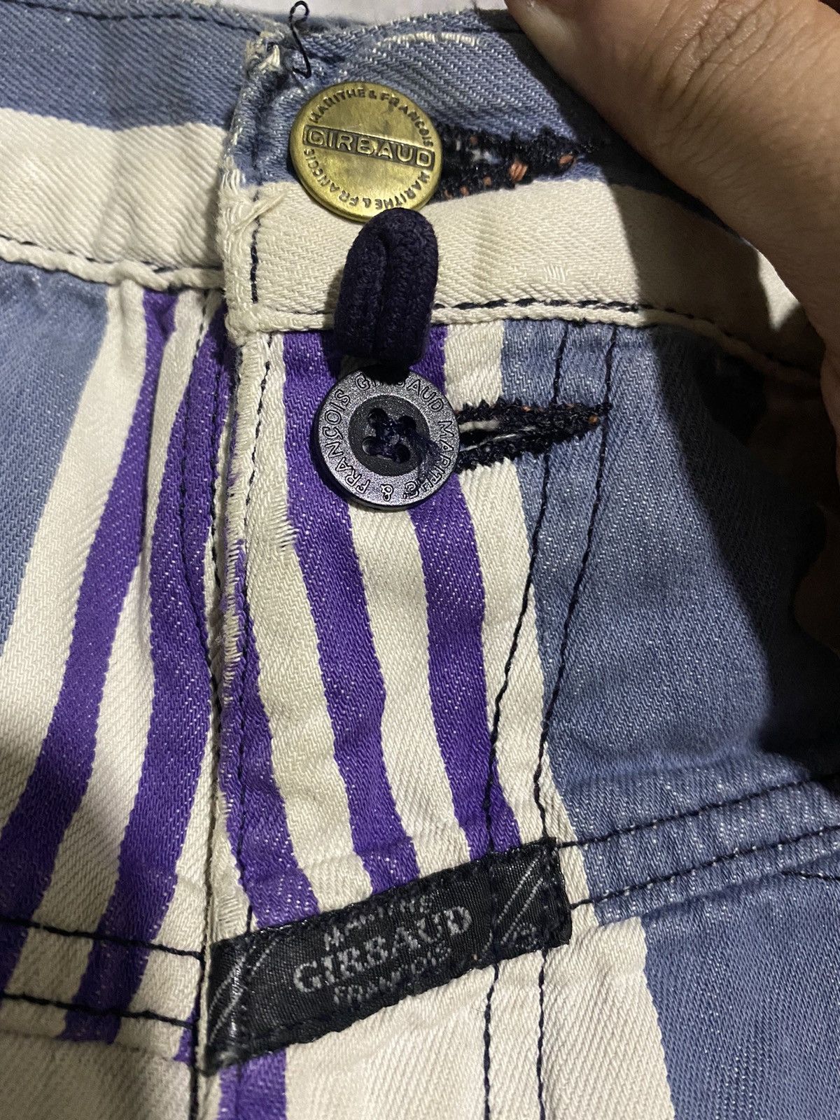 Art Comes First × Marithe + Francois Girbaud × Vintage Vtg 90’s MFG Striped Pattern Baggy Size US 33 - 4 Thumbnail