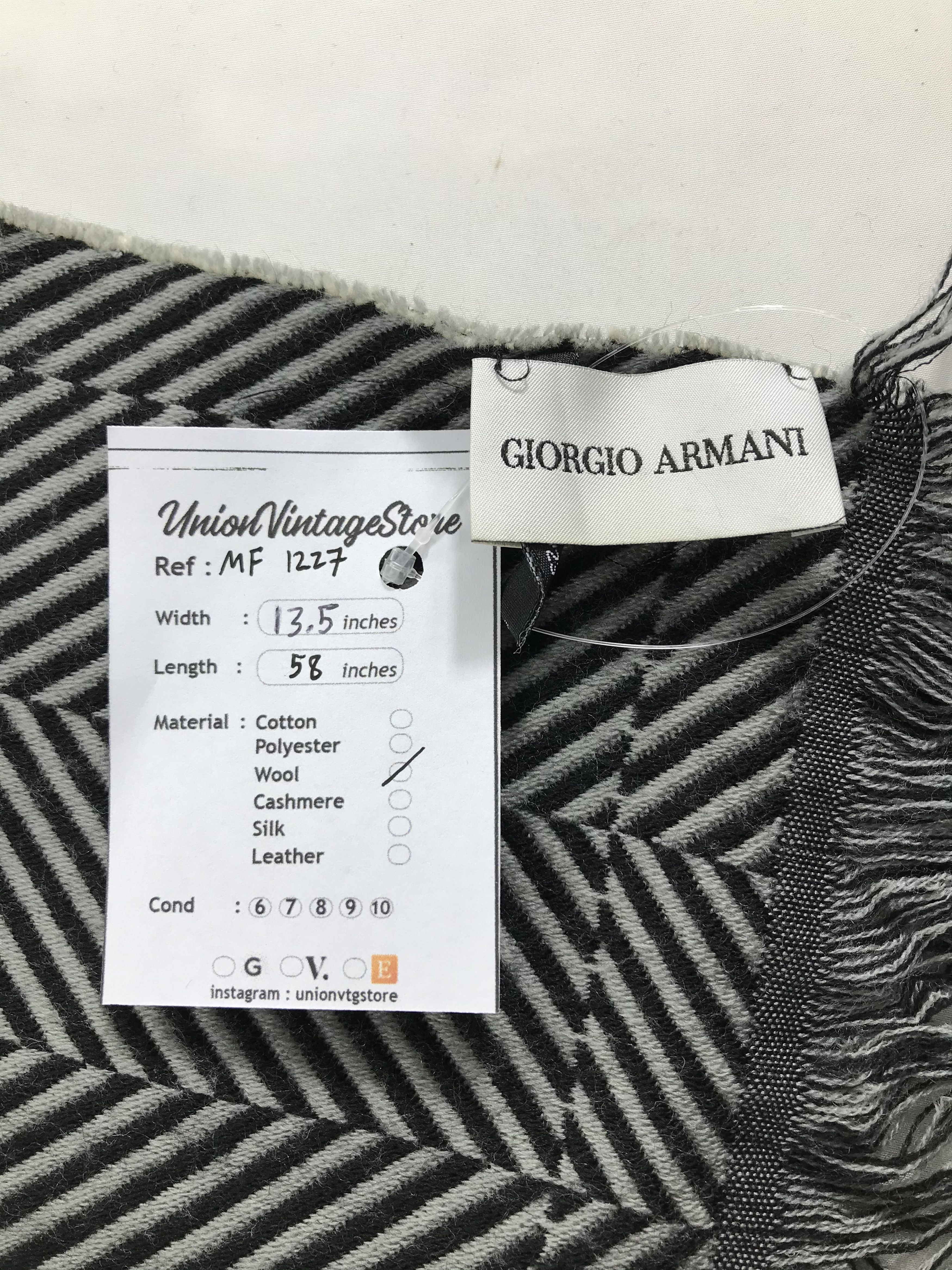Giorgio Armani Vintage Giorgio Armani Scarf/Muffler/Neckwear MF1227 Size ONE SIZE - 5 Thumbnail