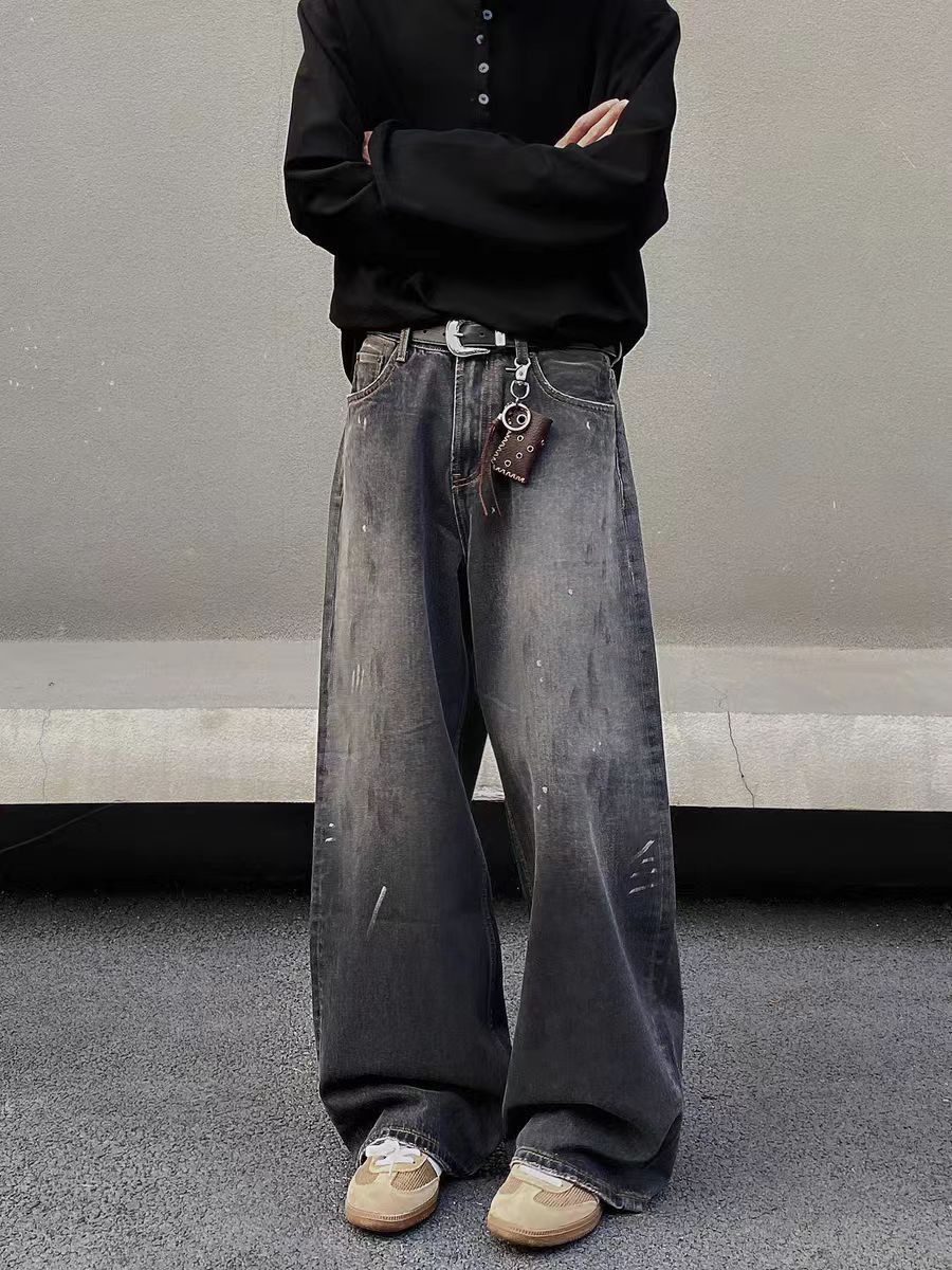 Vintage Washed vintage inked baggy jeans Size US 30 / EU 46 - 2 Thumbnail