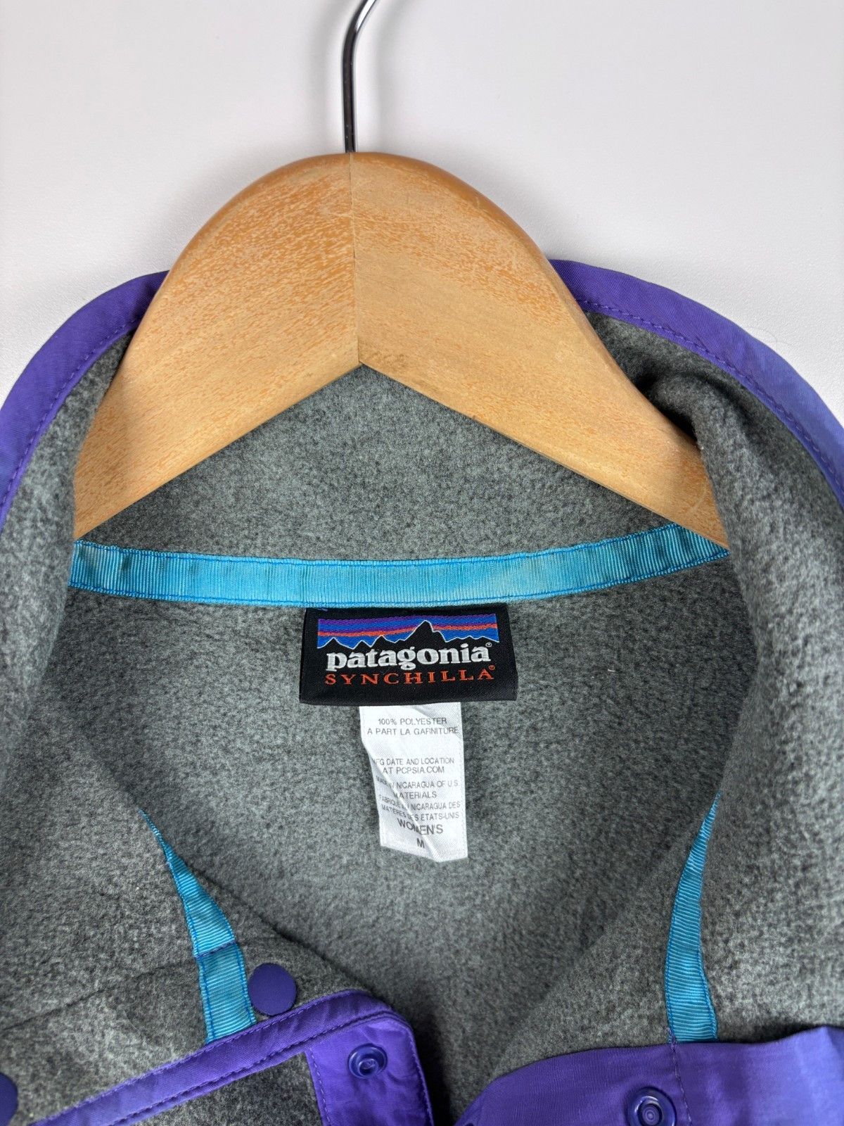 Patagonia Patagonia Synchilla Fleece Pullover Sweater Gray Purple M Size M / US 6-8 / IT 42-44 - 7 Thumbnail