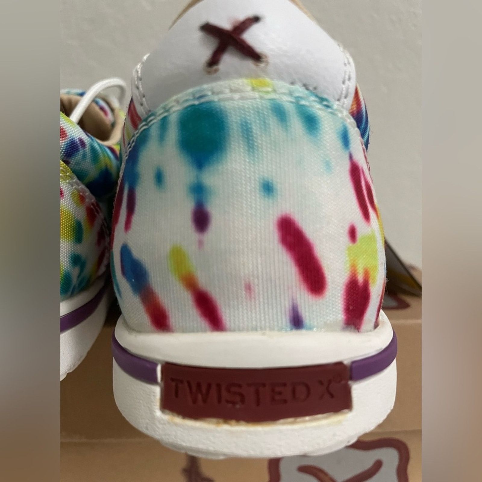Twisted X Twisted X Women's Multi Tie-Dye Shoes Moc Toe Size 11 Size US 11 / IT 41 - 5 Thumbnail