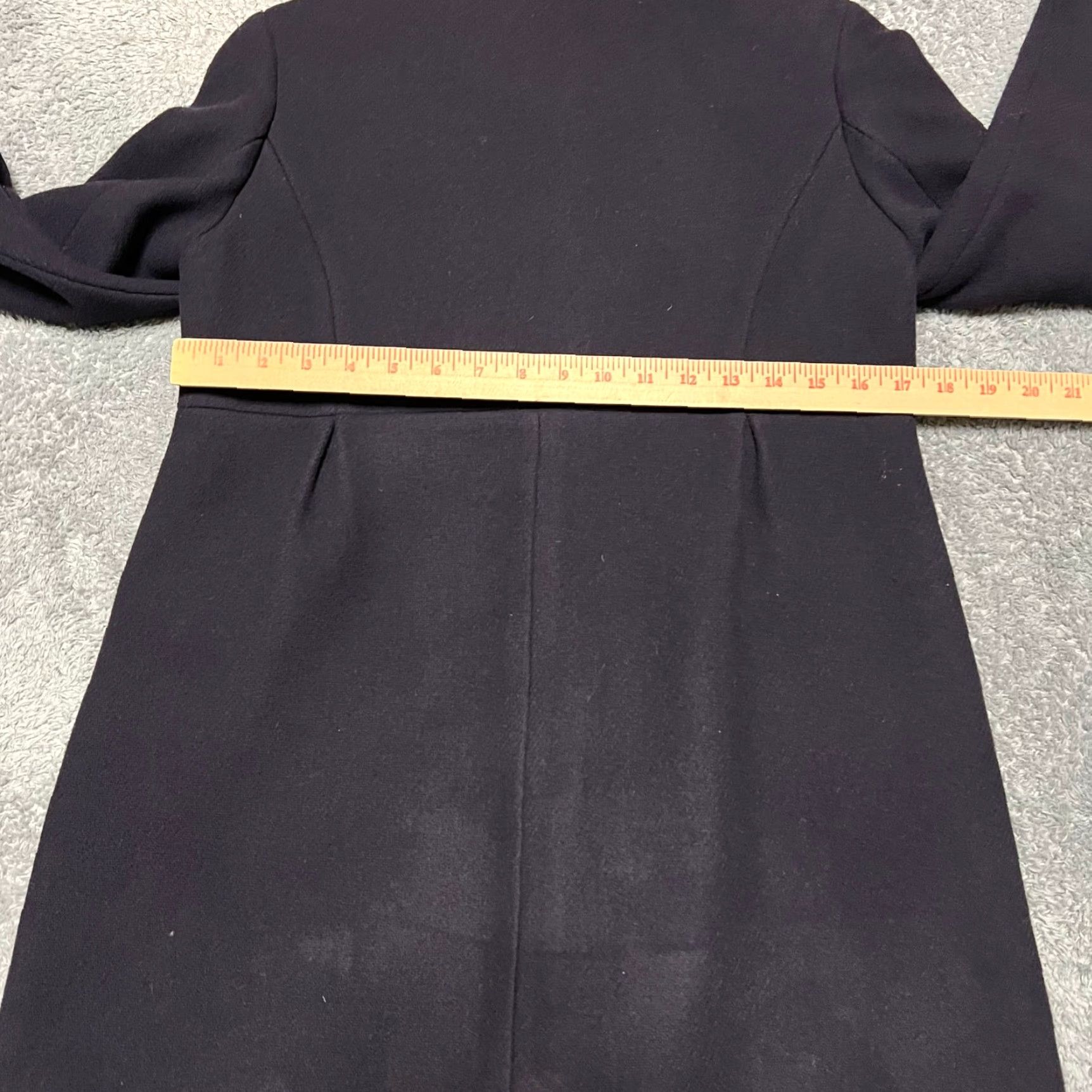 J.Crew J.Crew Trench Coat Womens 6 Purple Wool Long Coat Women Size M / US 6-8 / IT 42-44 - 4 Thumbnail