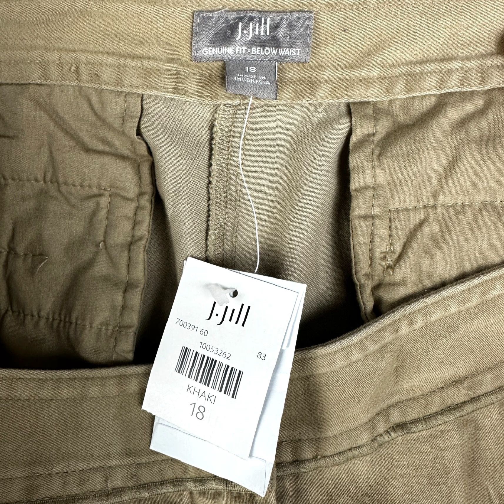 J. Jill J. Jill Pants Womens 18 Khaki Cotton Pockets Zip NEW Wide-Leg Vintage? No -> Khaki Pants Womens 18 J. Jill Cotton Zip Pockets Wide-Leg NEW Brown Tan Size 40" / US 18 - 7 Thumbnail