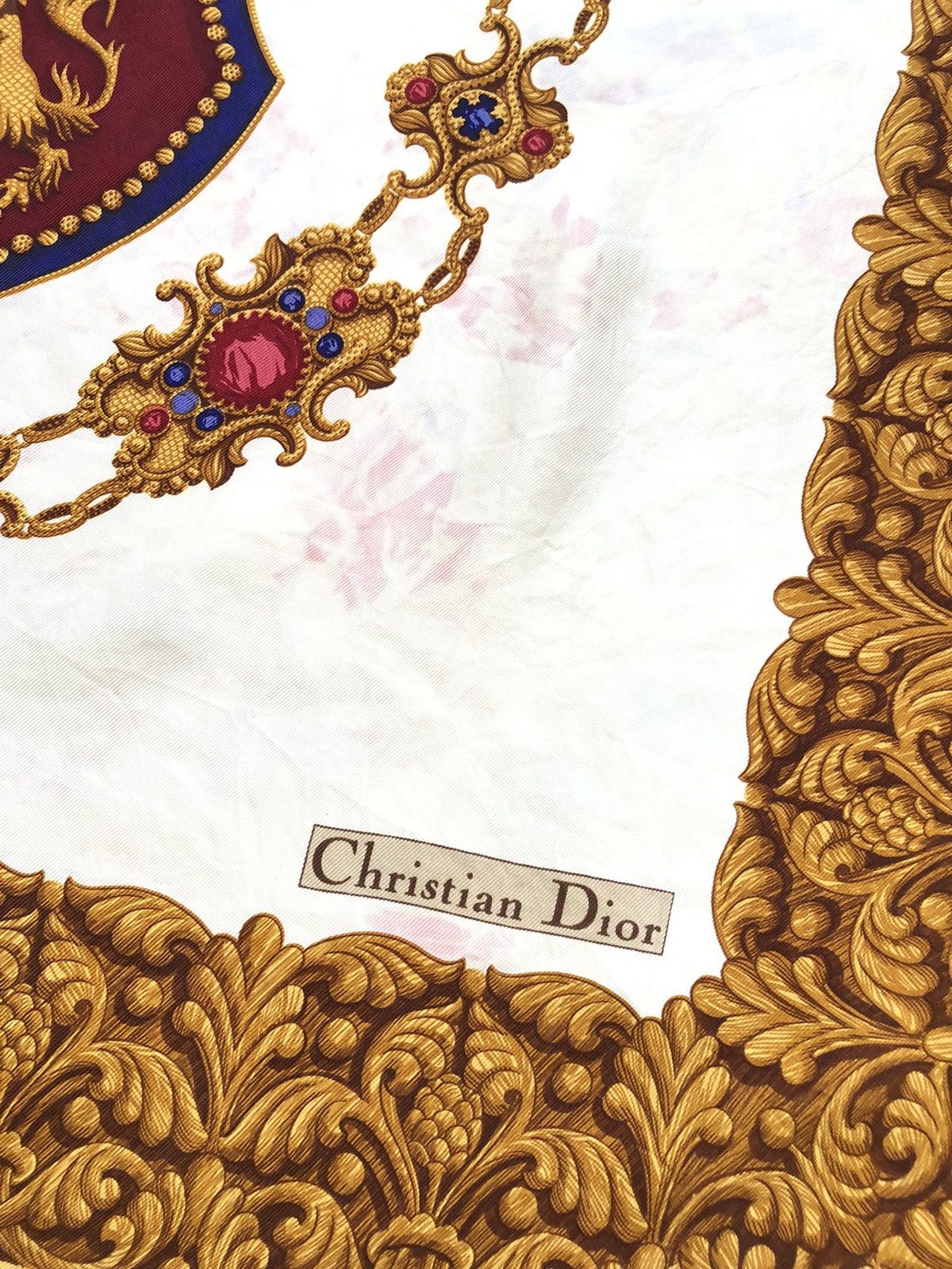 Christian Dior Monsieur Vintage Christian Dior Scarves Silk Luxury Design CD Size ONE SIZE - 3 Thumbnail