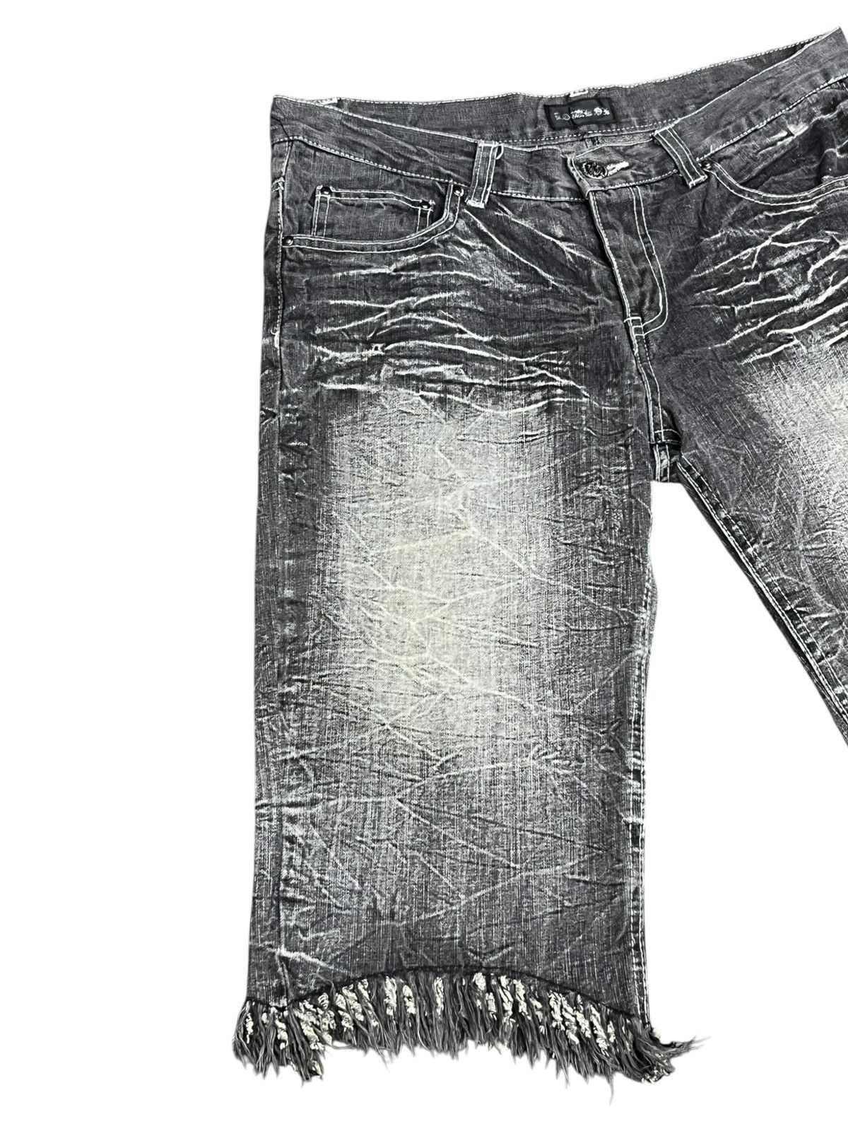 LOWBOX Lowbox Grunge Distressed Paint Splatter Denim Shorts Size US 31 - 5 Thumbnail