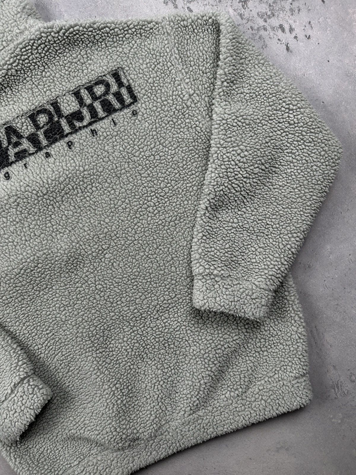 Napapijri Napapijri Geographic Sherpa Fleece 90s Quarter Zip Pullover Size US L / EU 52-54 / 3 - 7 Thumbnail