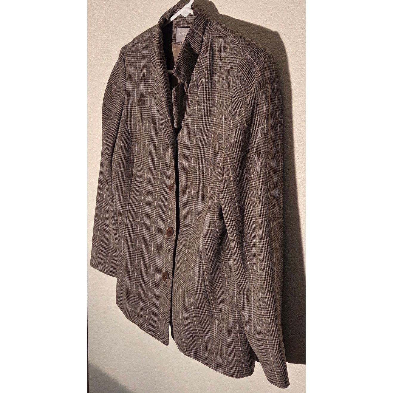 LIZ LISA Liz Claiborne Tan Camel Brown Blazer - Women's Size 8 Size M / US 6-8 / IT 42-44 - 4 Thumbnail
