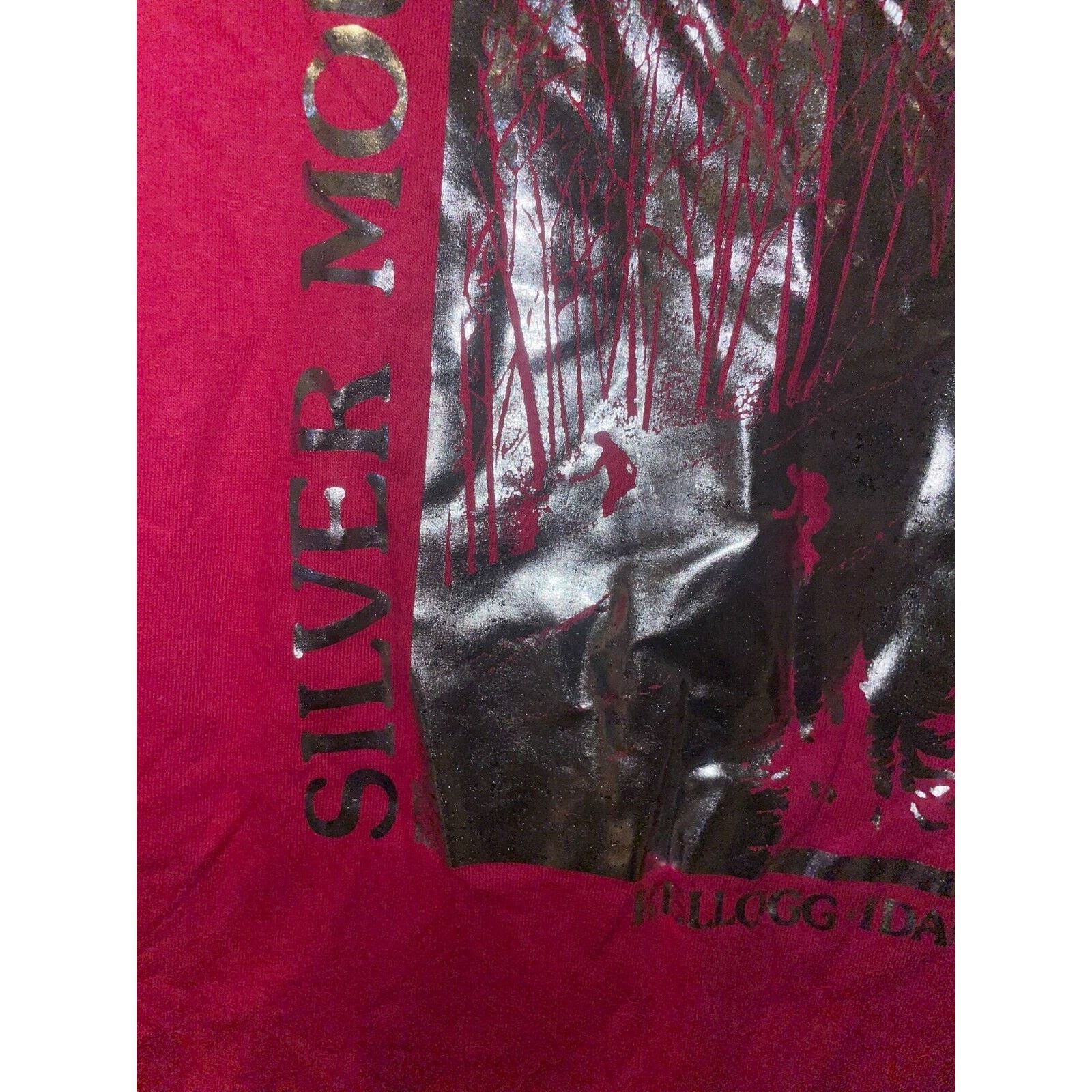 Jerzees Vintage Kellogg Idaho Shirt Silver Silver Tee 1990s 90s M Size US M / EU 48-50 / 2 - 2 Thumbnail