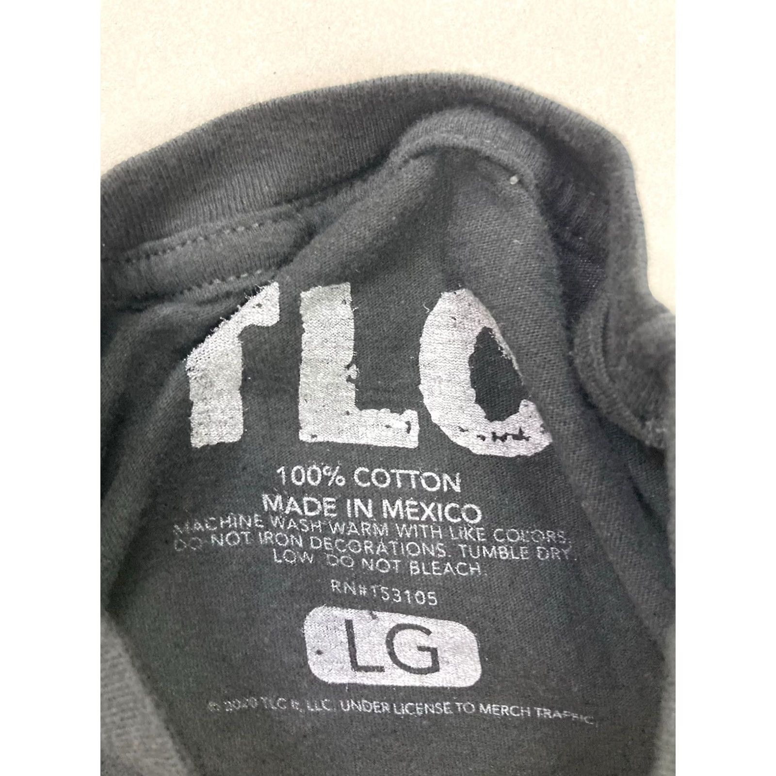 Vintage TLC Graphic T-shirt Men L Black Short Sleeve Crew Neck Music Retro Logo Shirt Size US L / EU 52-54 / 3 - 4 Thumbnail