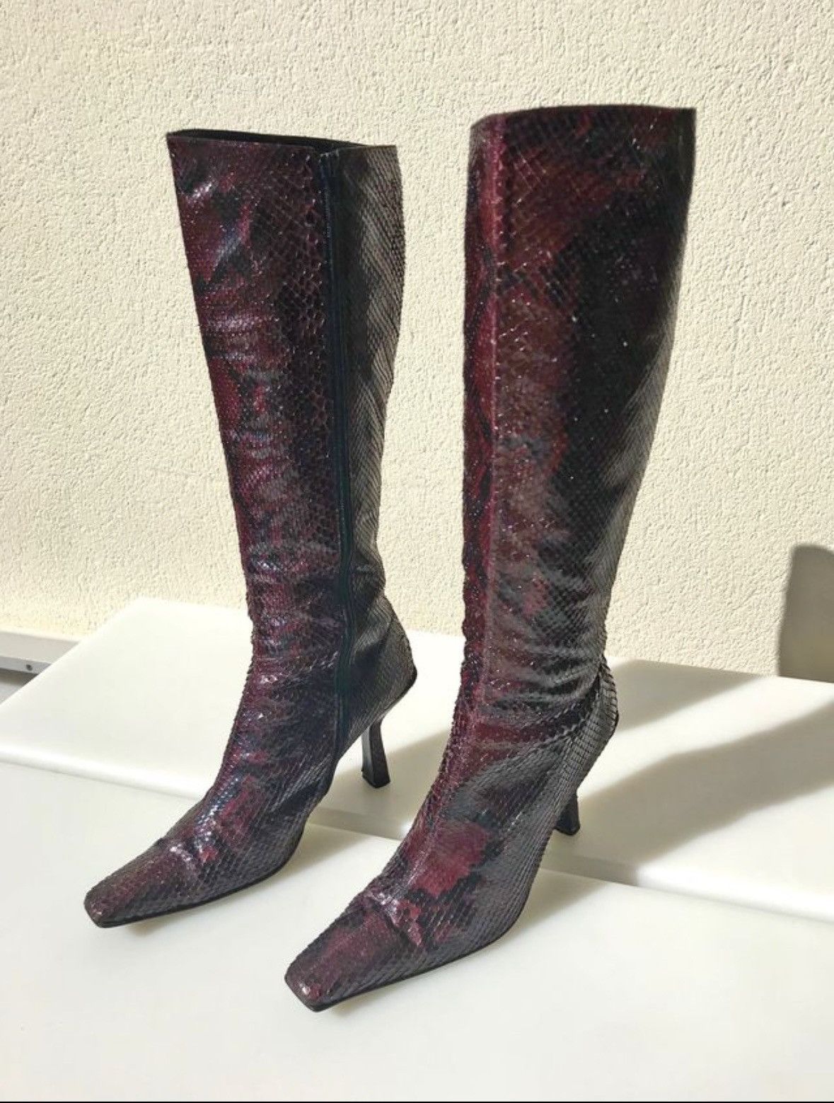 Other Pura Lopez snake skin leather boots 41 Size US 10 / IT 40 - 3 Thumbnail