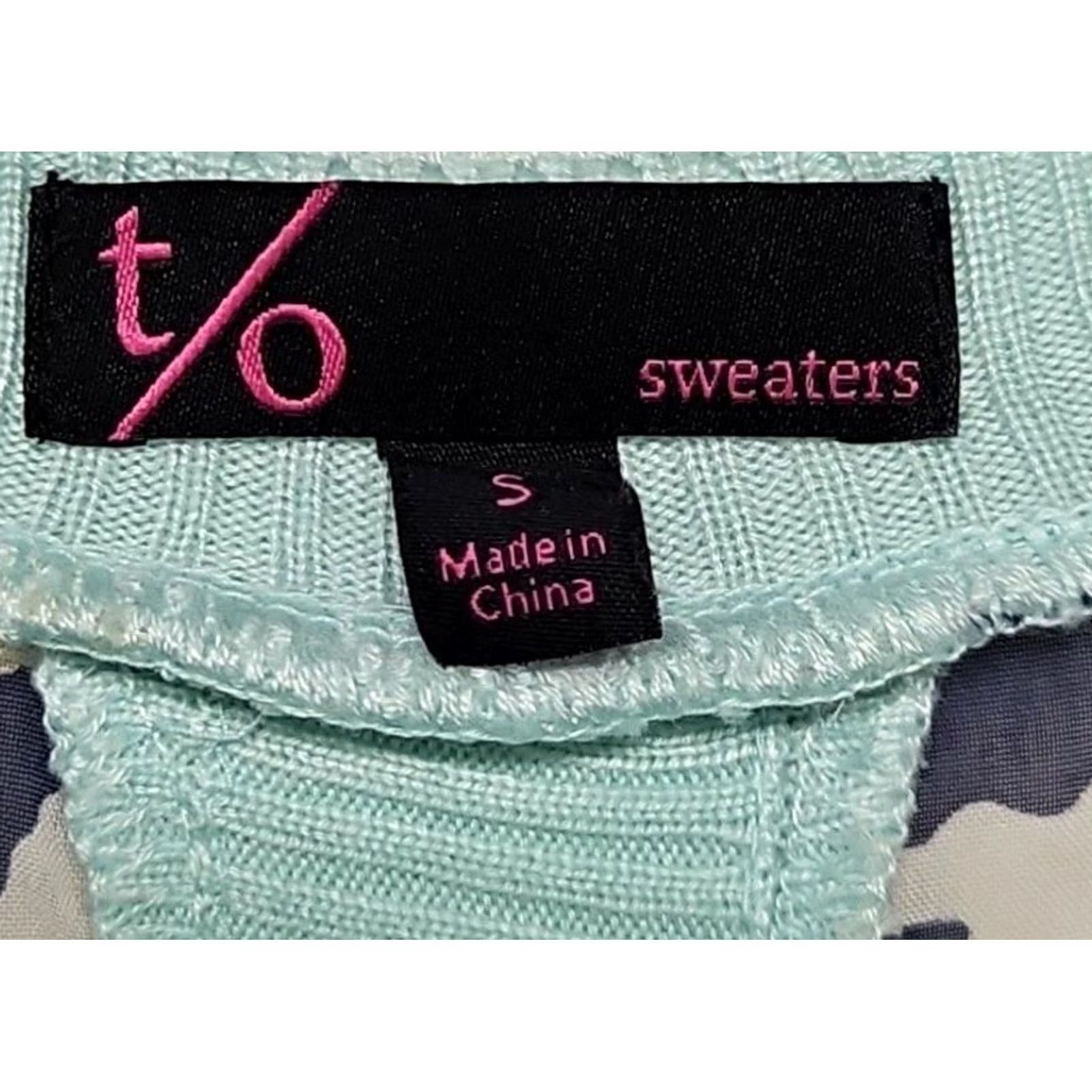 Vintage VINTAGE Mint Green Leopard Back Cardigan Women’s Small Sheer Lightweight Y2K Knit Top Size S / US 4 / IT 40 - 4 Thumbnail