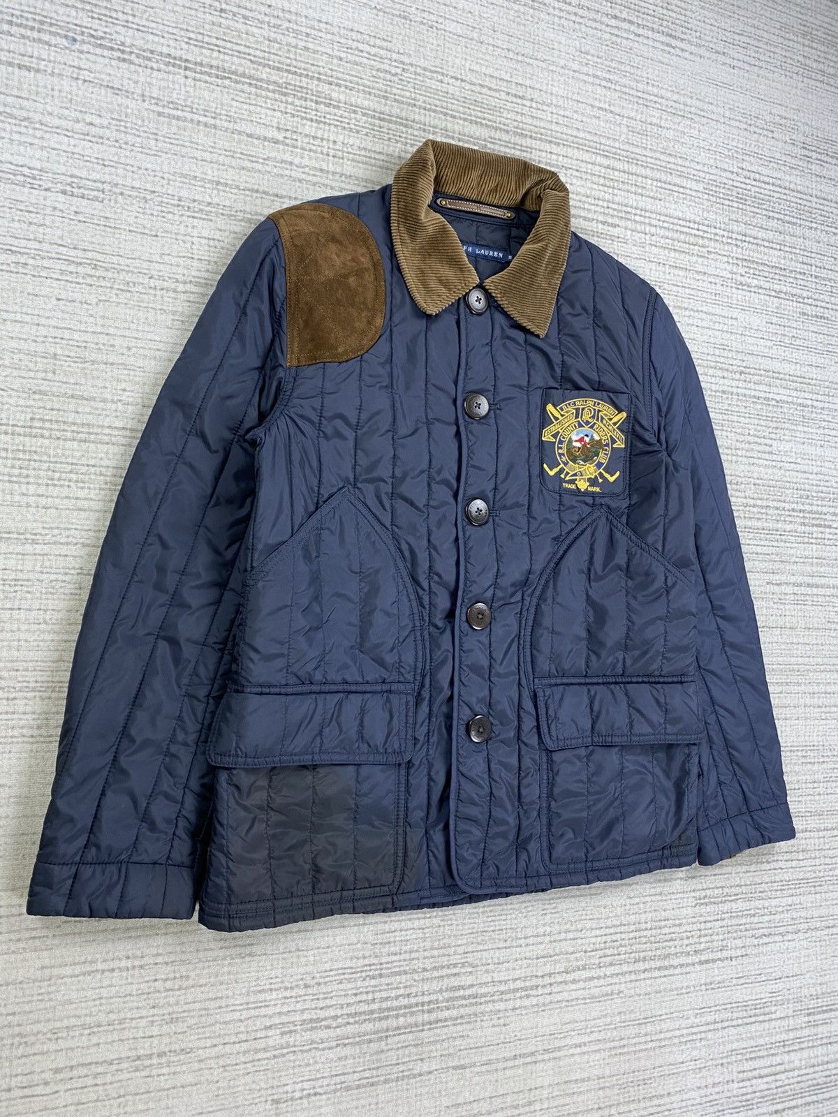 Ralph Lauren × Vintage Vtg 90s Ralph Lauren Country Riders Club Quilted Jacket Size US S / EU 44-46 / 1 - 3 Thumbnail
