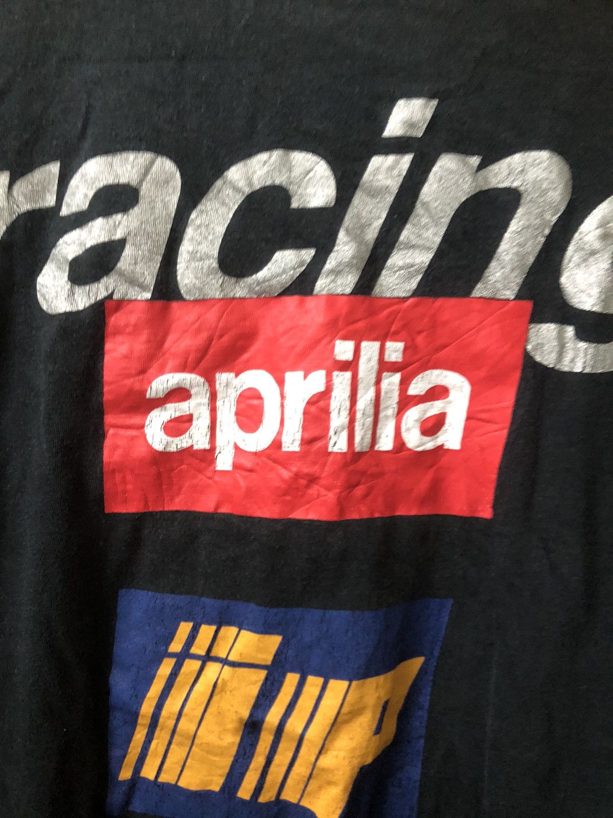 Vintage Vtg racing aprilia “i p italiana petroli “two sided Size US L / EU 52-54 / 3 - 4 Thumbnail