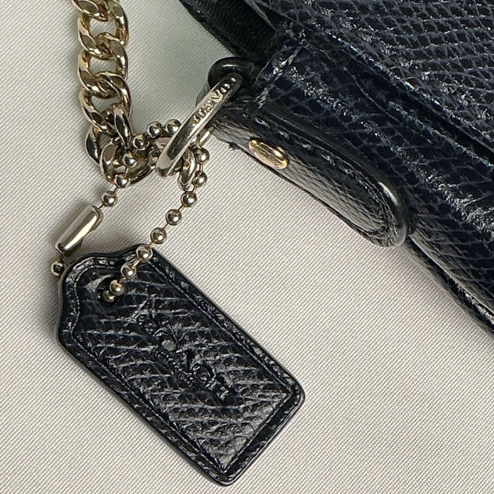 Coach Coach Mini Ruby Navy Blue Leather Crossbody 2 Straps 34604 Size ONE SIZE - 4 Thumbnail