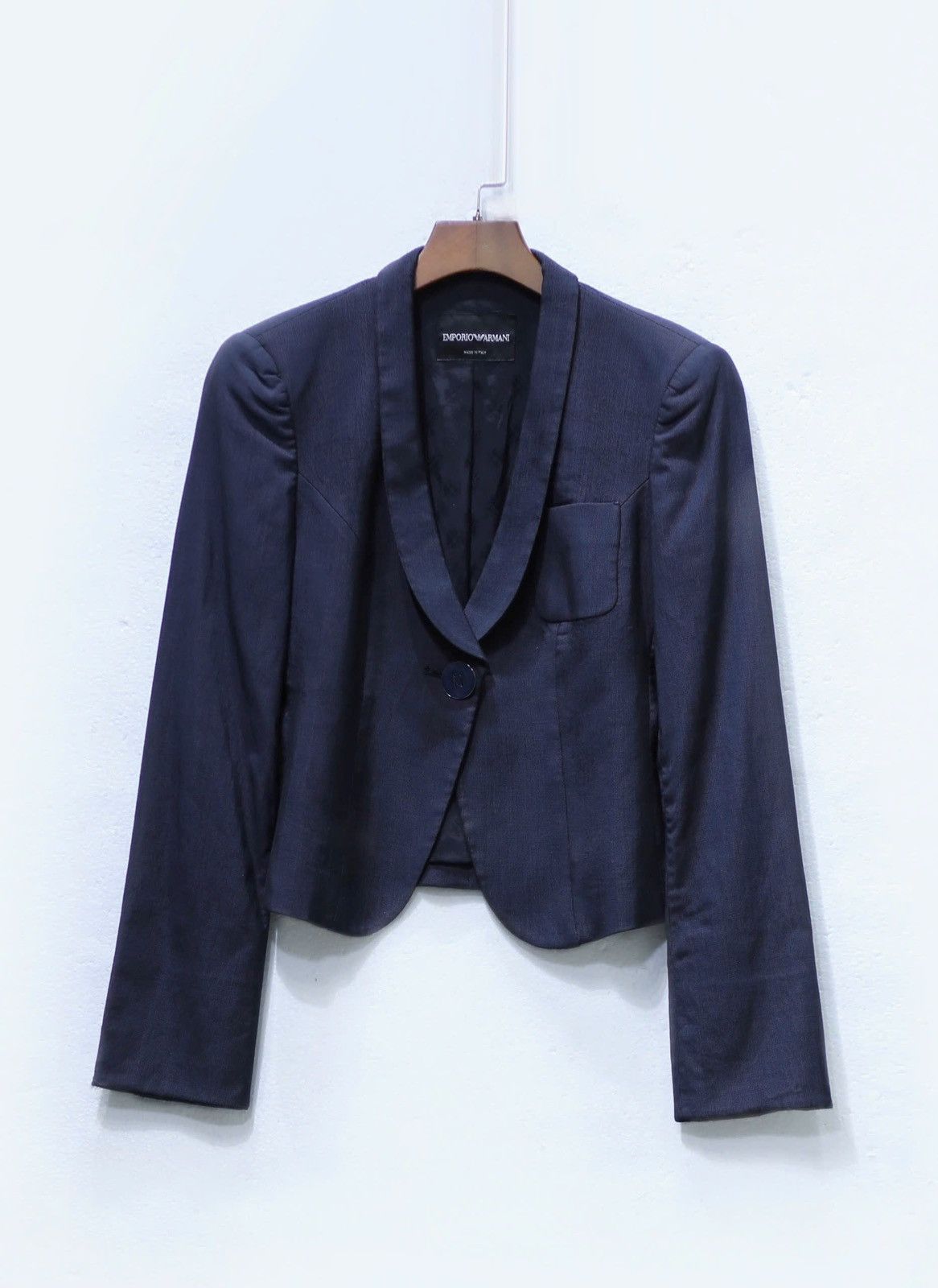 Emporio Armani Emporio Armani Spring Summer 2010 One-Button Blazer Size S / US 4 / IT 40 - 1 Thumbnail