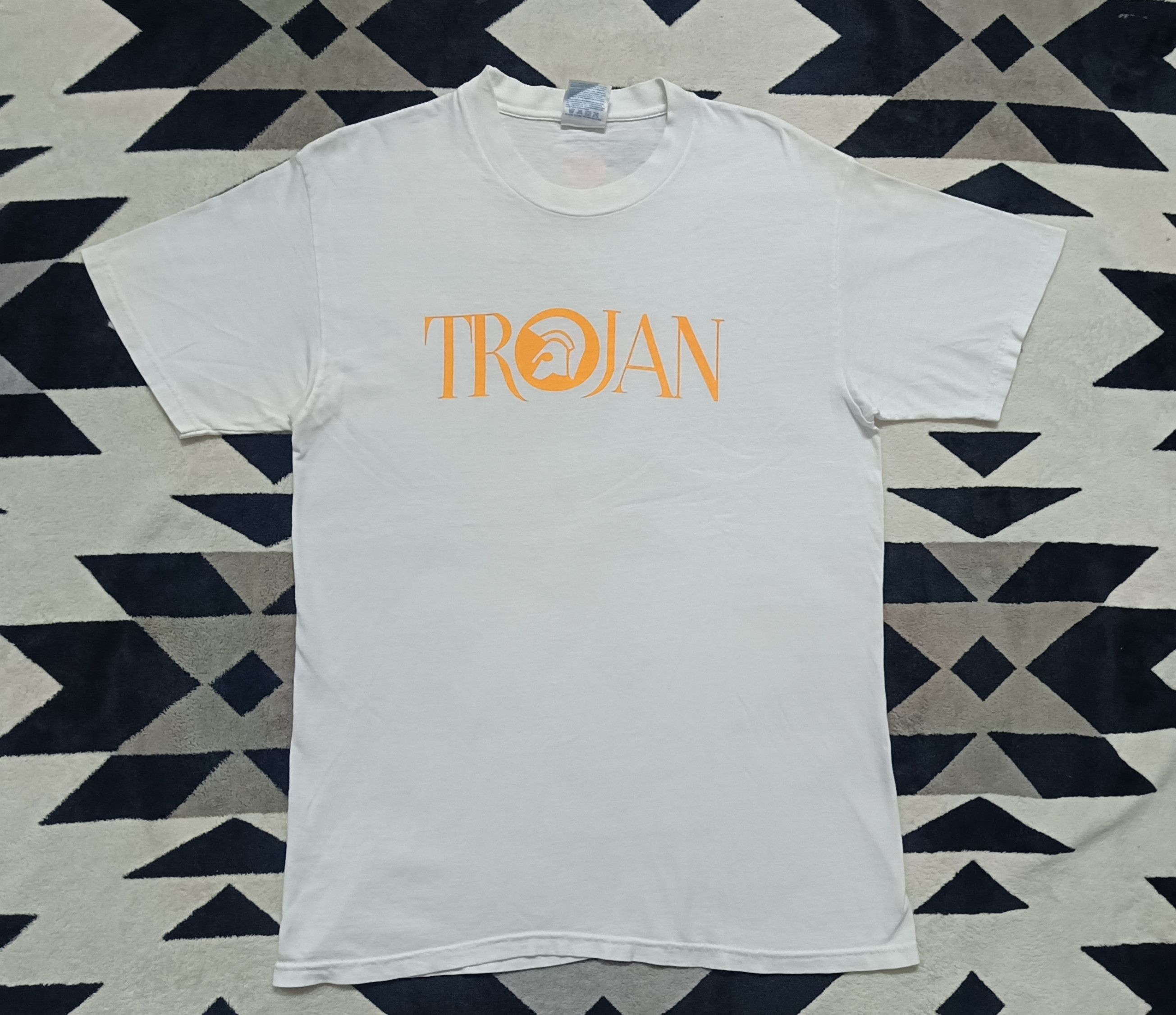 Vintage 🔥🔥Rare Vintage 90s Trojan Tee Size US M / EU 48-50 / 2 - 3 Thumbnail