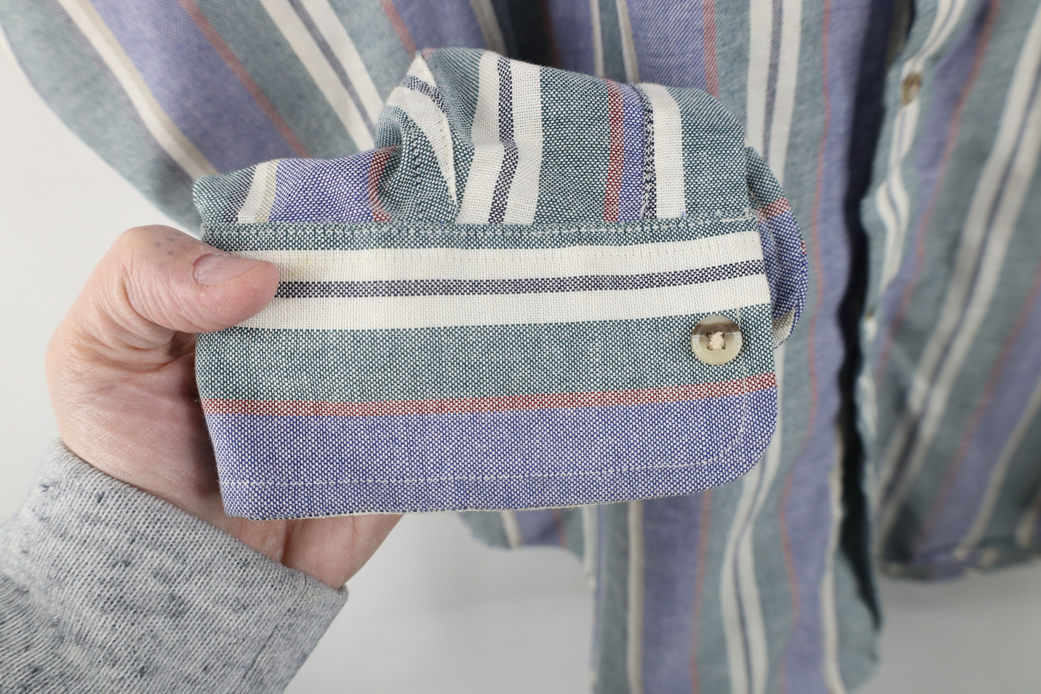 Vintage Vintage 90s Streetwear Block Oxford Cotton Button Down Shirt Size US XL / EU 56 / 4 - 5 Thumbnail